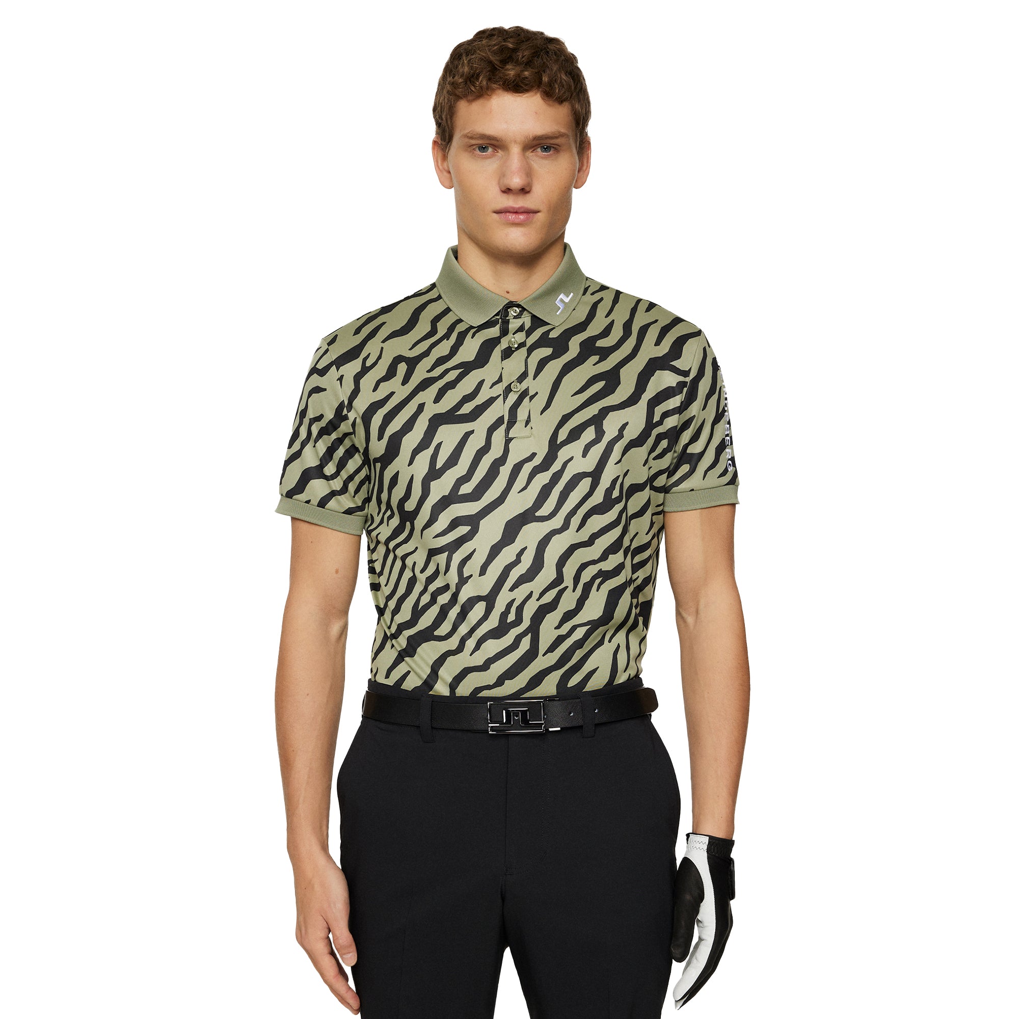 Golf Tour Tech Print Polo Shirt SS25 Tour Tiger