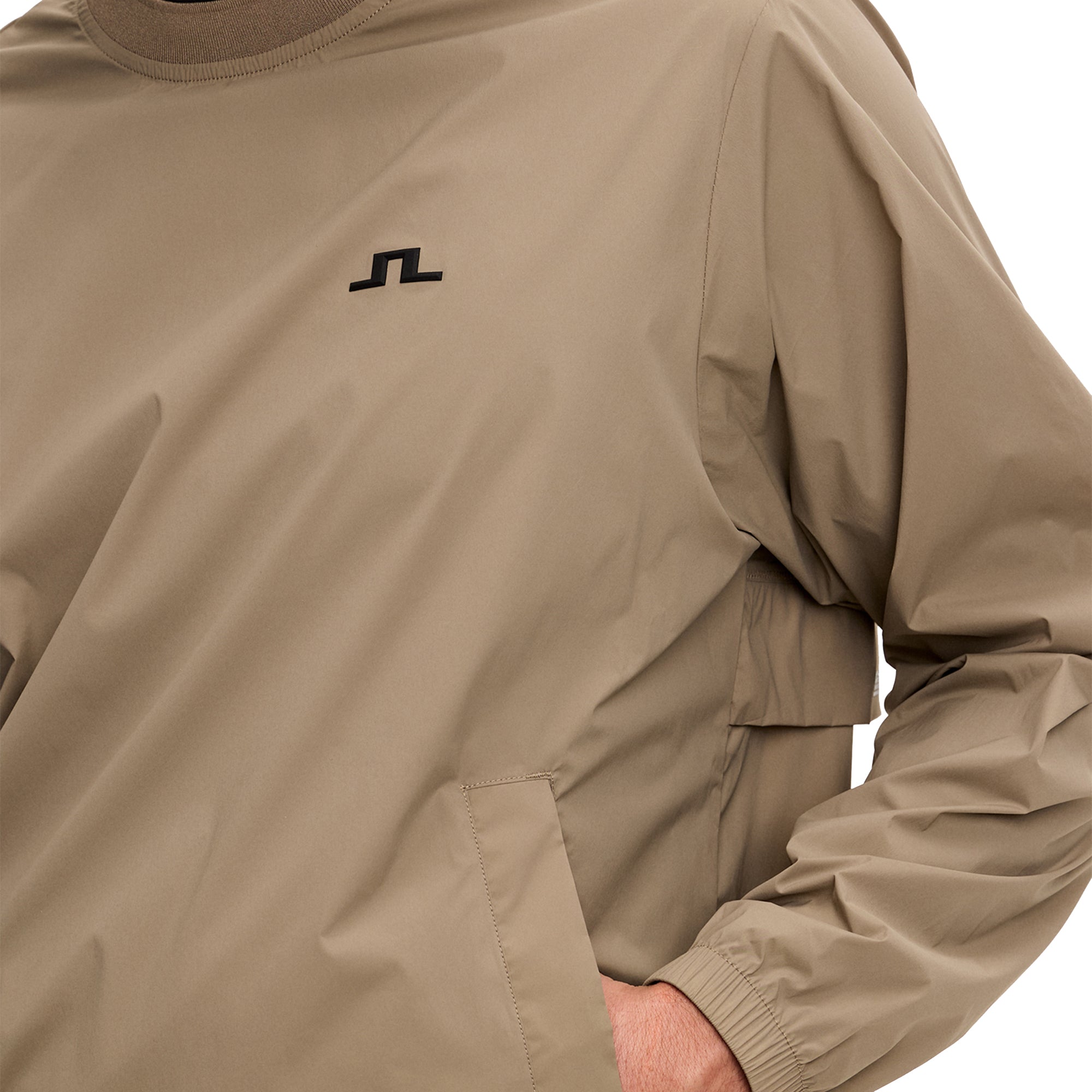J.Lindeberg Golf Ulf Crewneck Windbreaker SS26 - Brindle U144