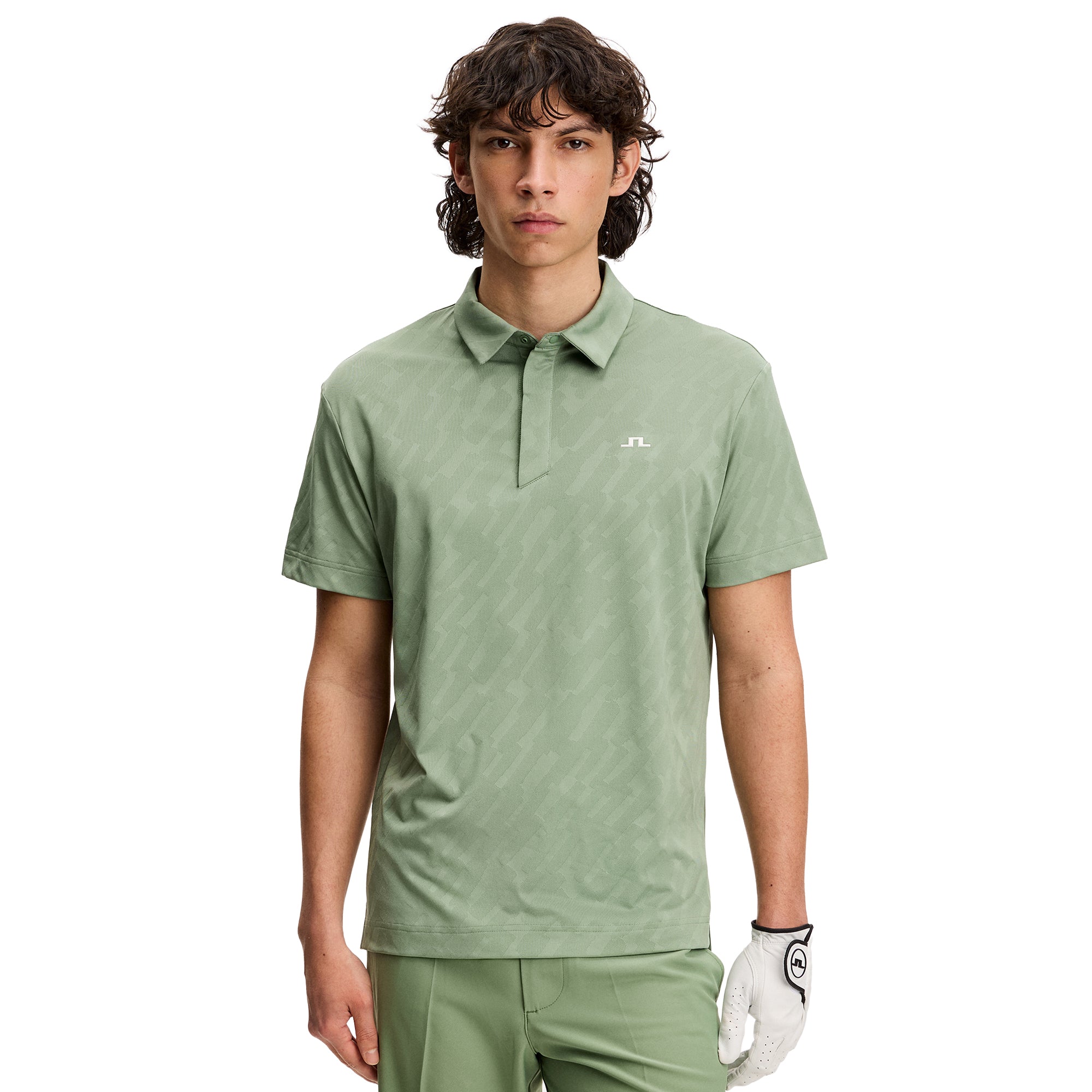 J.Lindeberg Golf Wilhelm Polo Shirt SS26 - Hedge Green M286