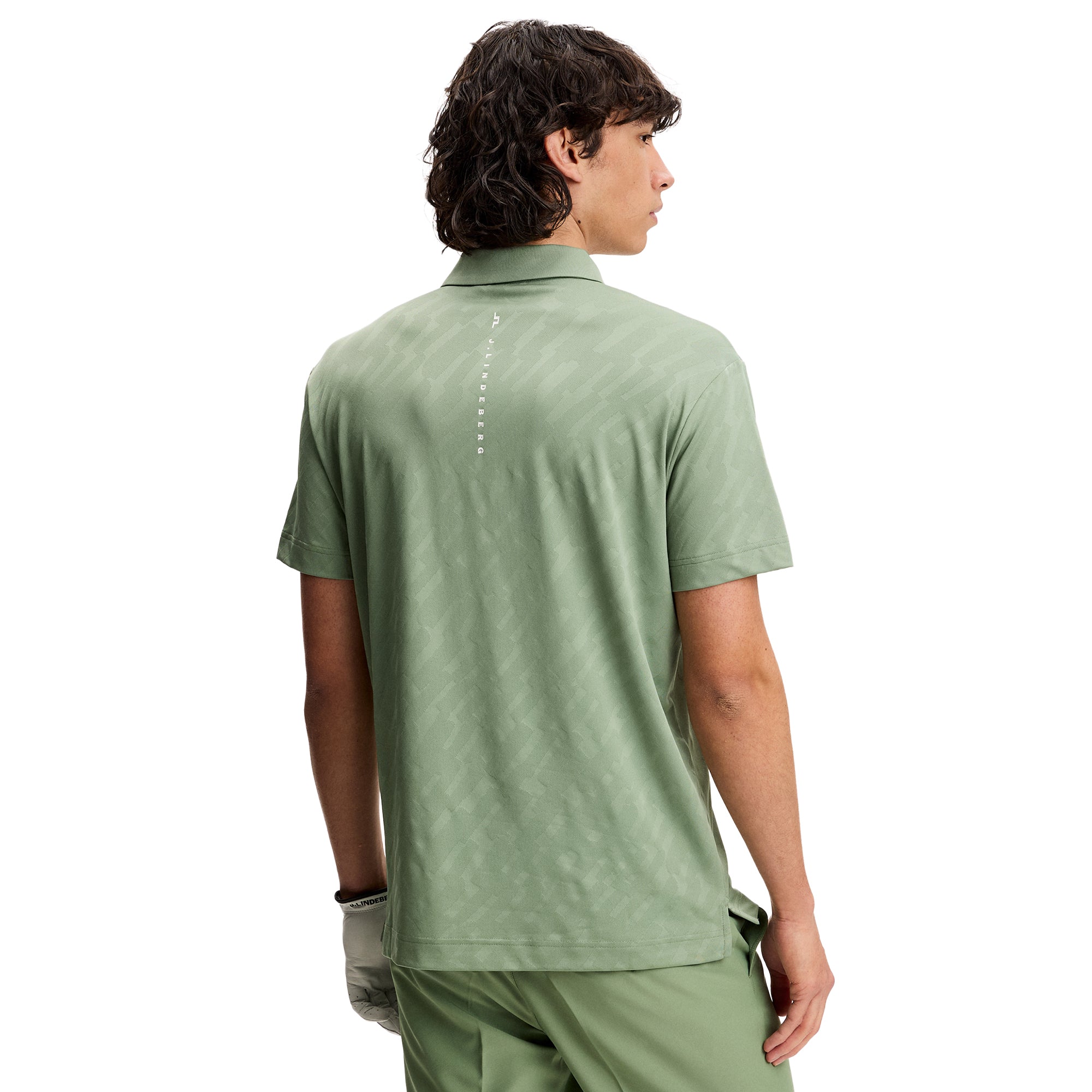 J.Lindeberg Golf Wilhelm Polo Shirt SS26 - Hedge Green M286