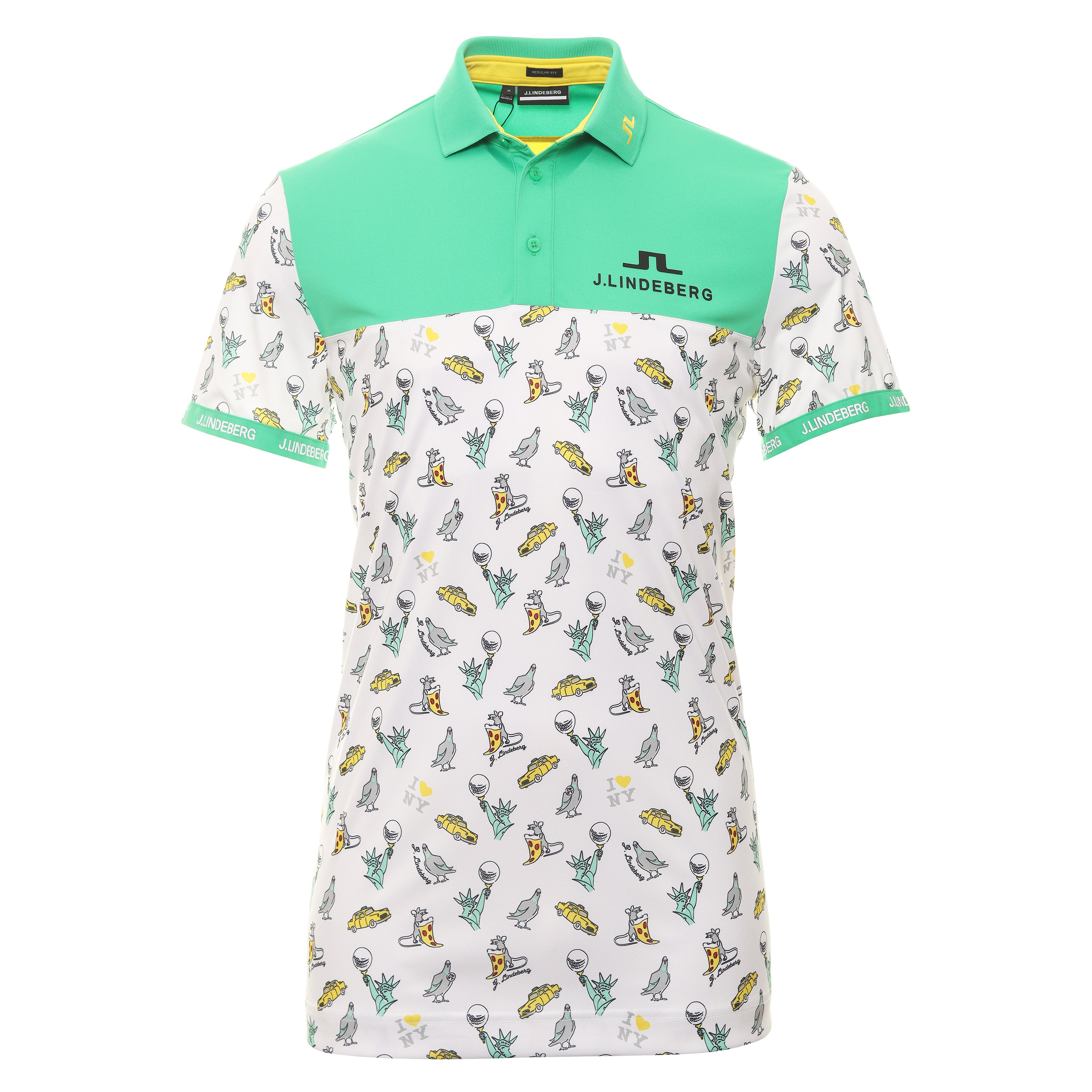 J.Lindeberg Golf Jeff Tour Polo Shirt GMJT08550 White 0000 Function18