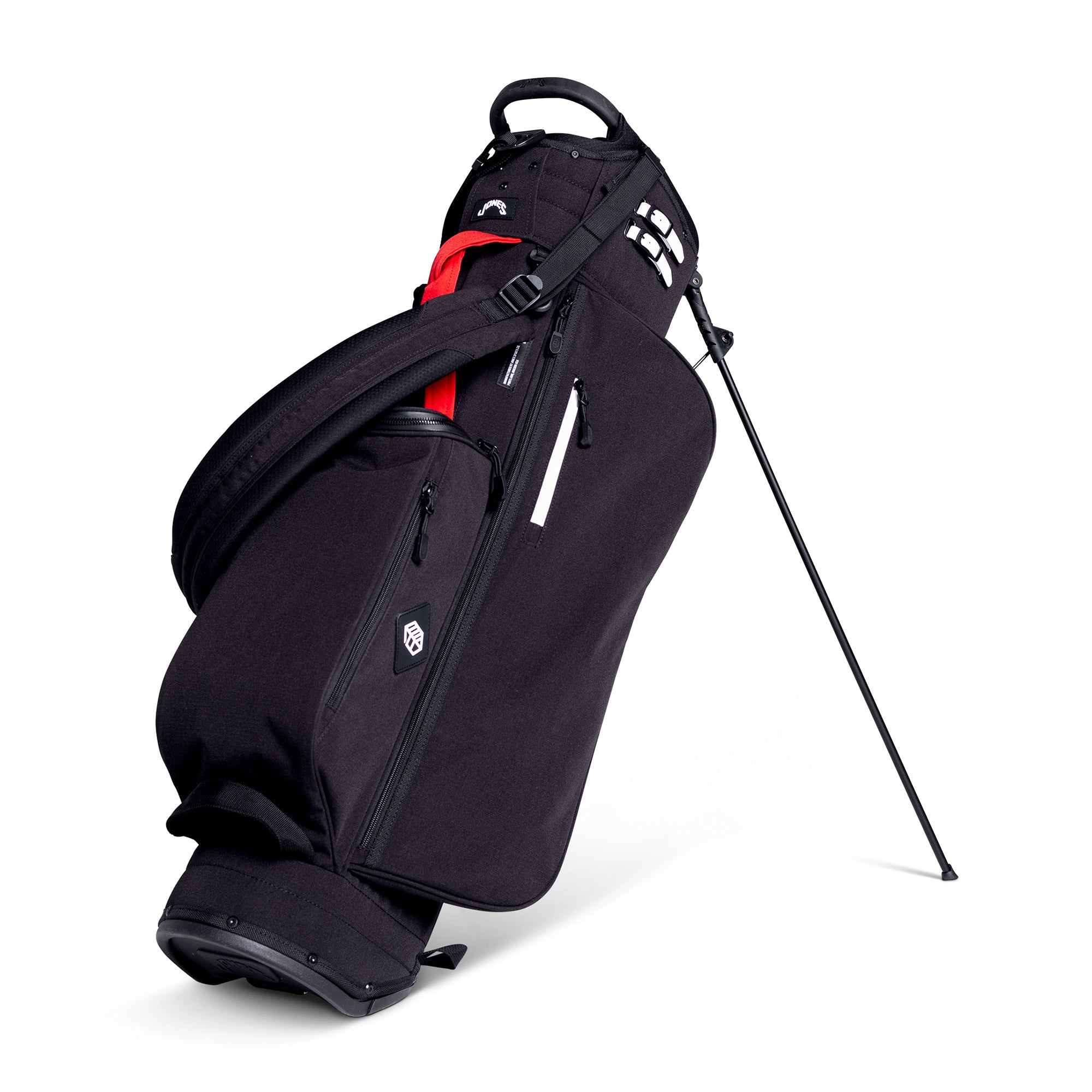 Jones Utility Trouper R 3.0 Stand Golf Bag - Black/Red - UT244