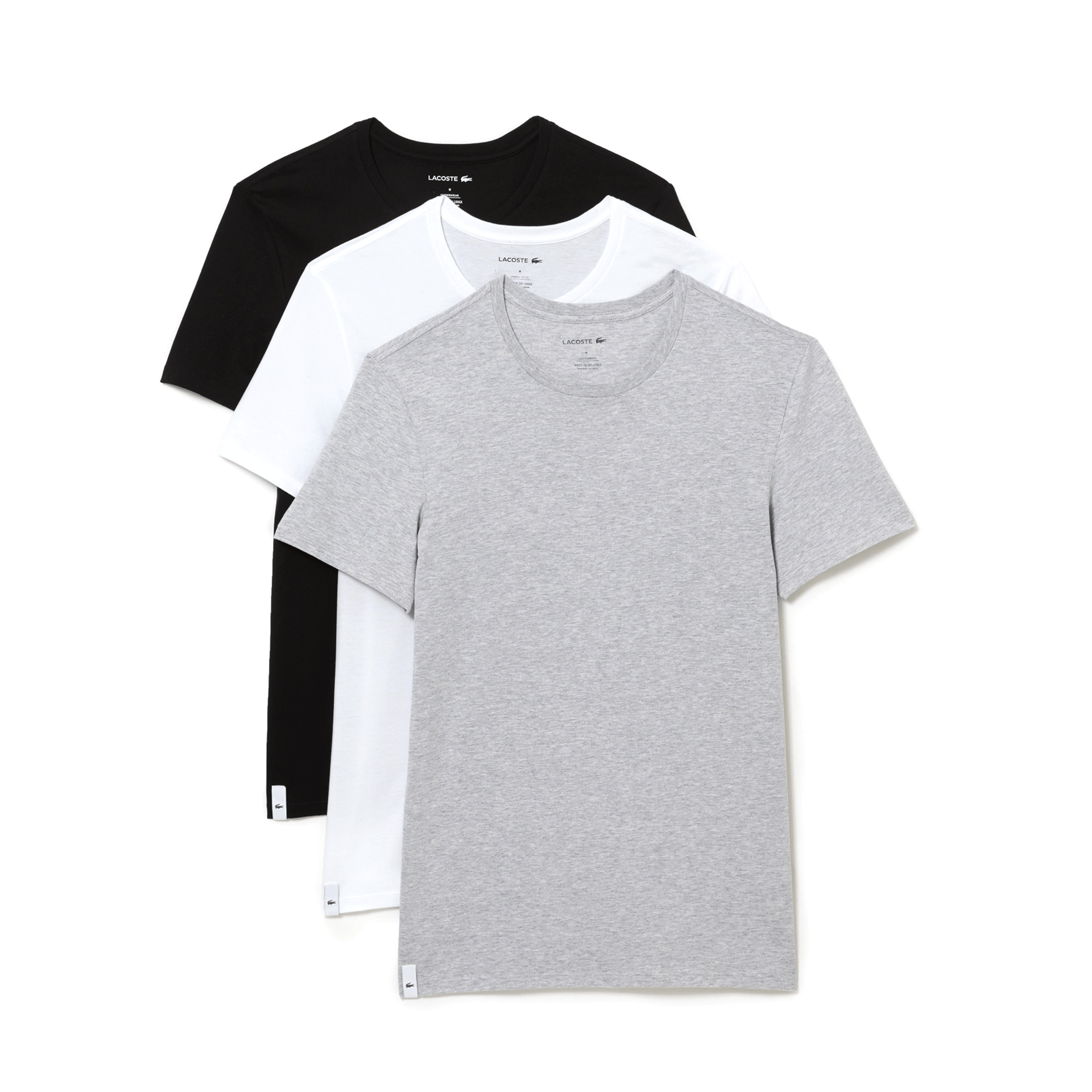 Lacoste Basic Cotton Tee Shirt 3 Pack