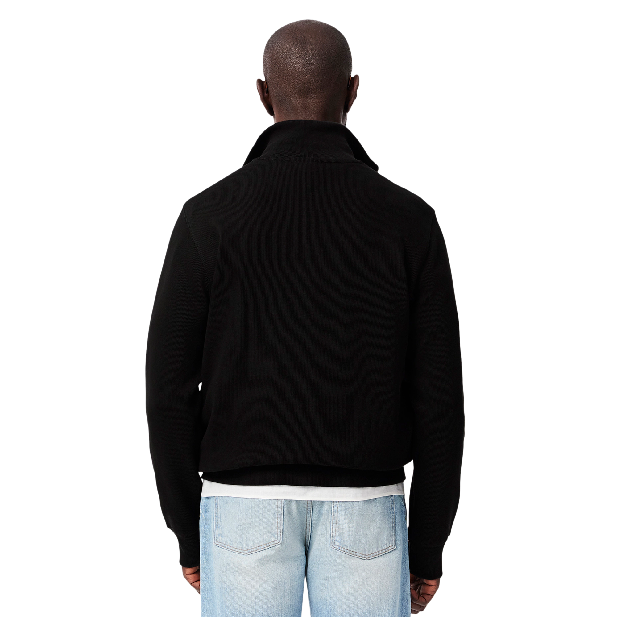 Lacoste Classic 1/2 Zip Sweater - Black 031 - SH1927-031