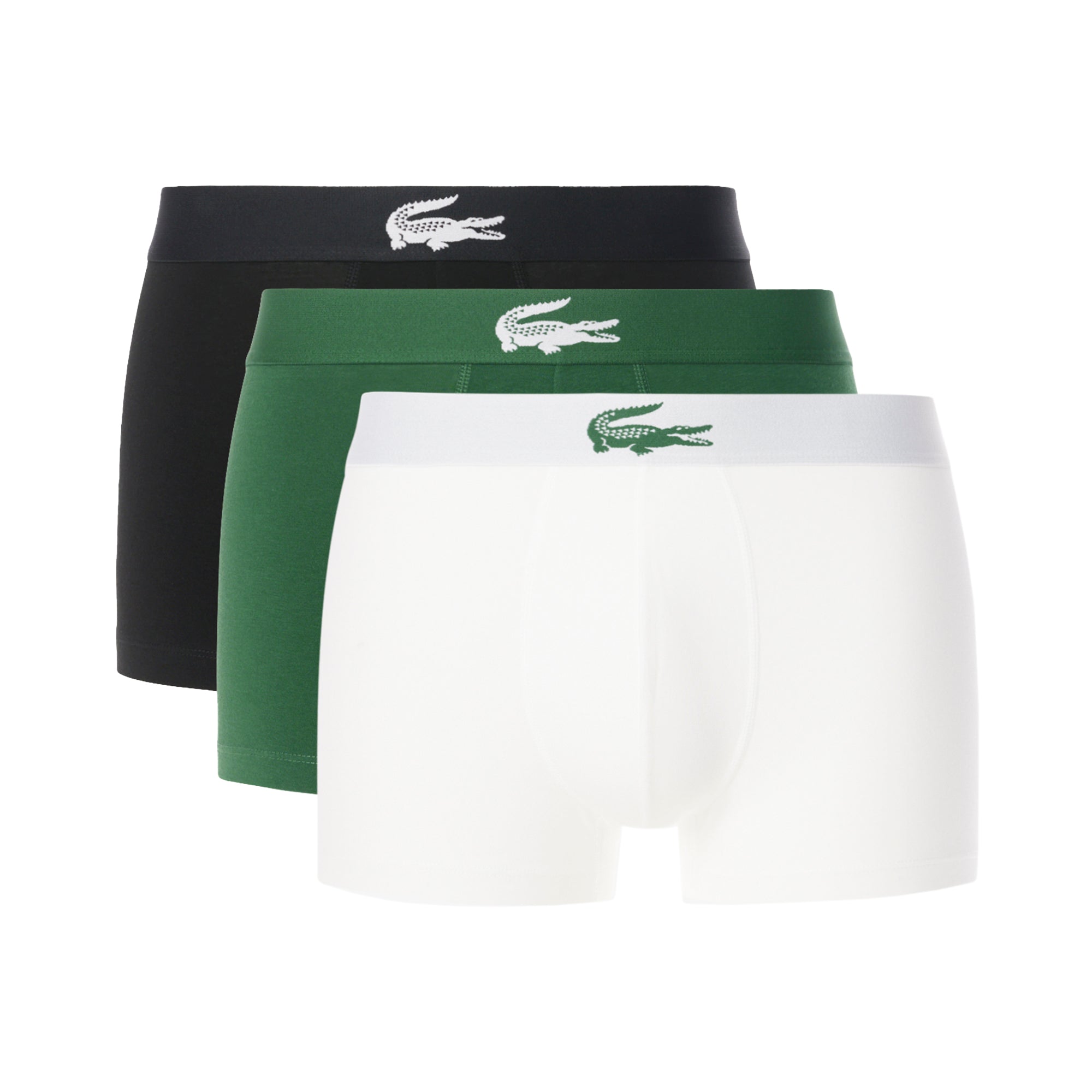 Lacoste Cotton Stretch Trunk 3-Pack - Green/Black/White ZJ2