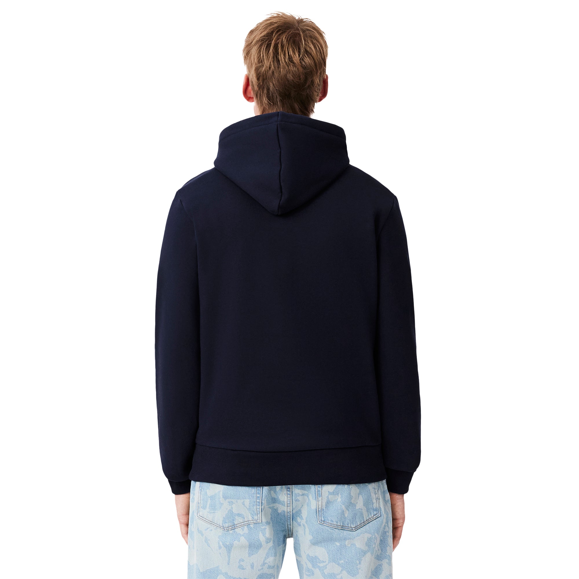 Lacoste Hooded Fleece Golf Sweater - Navy 166 - SH9623-166