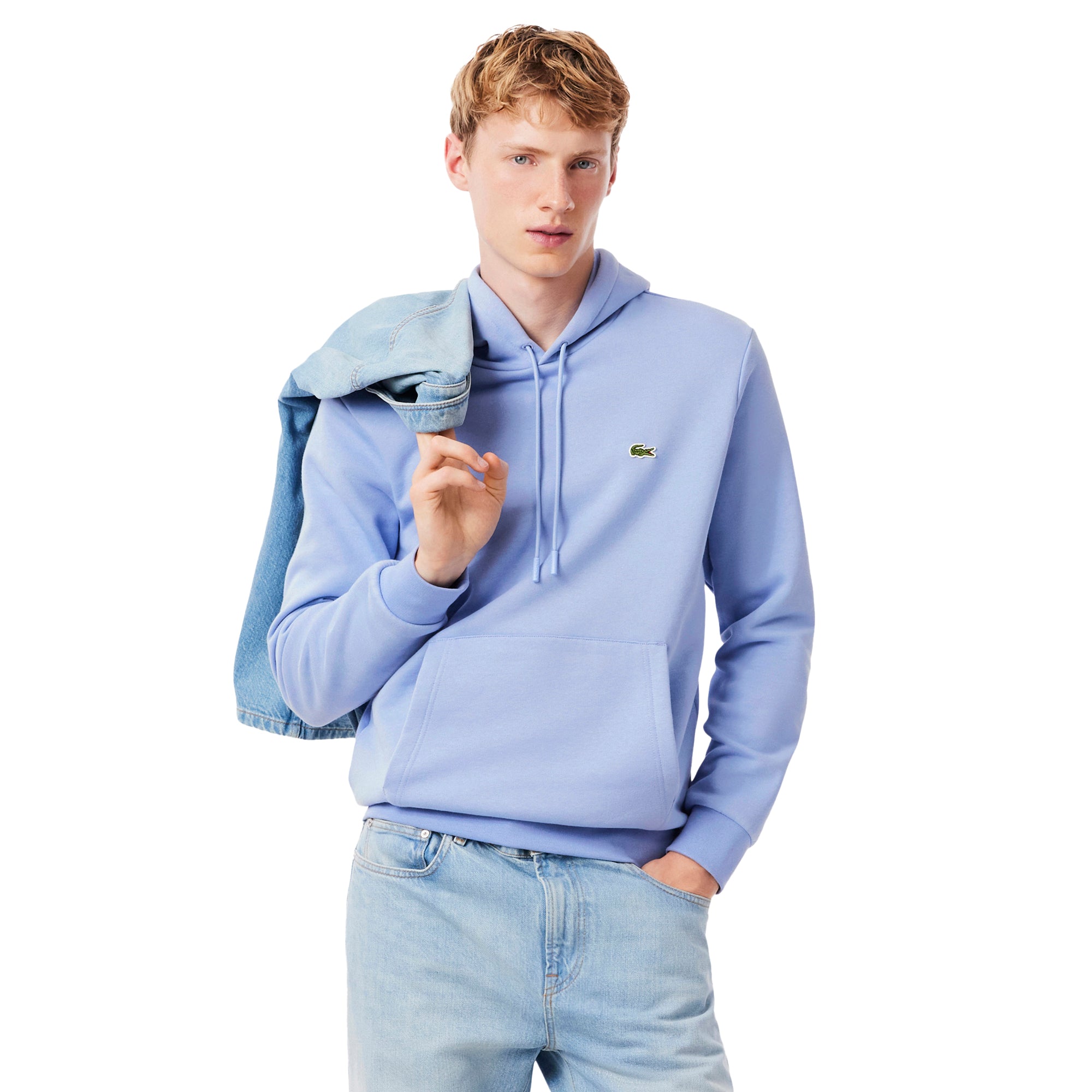 Lacoste Hooded Fleece Sweater Periwinkle 5QD SH9623- 5QD