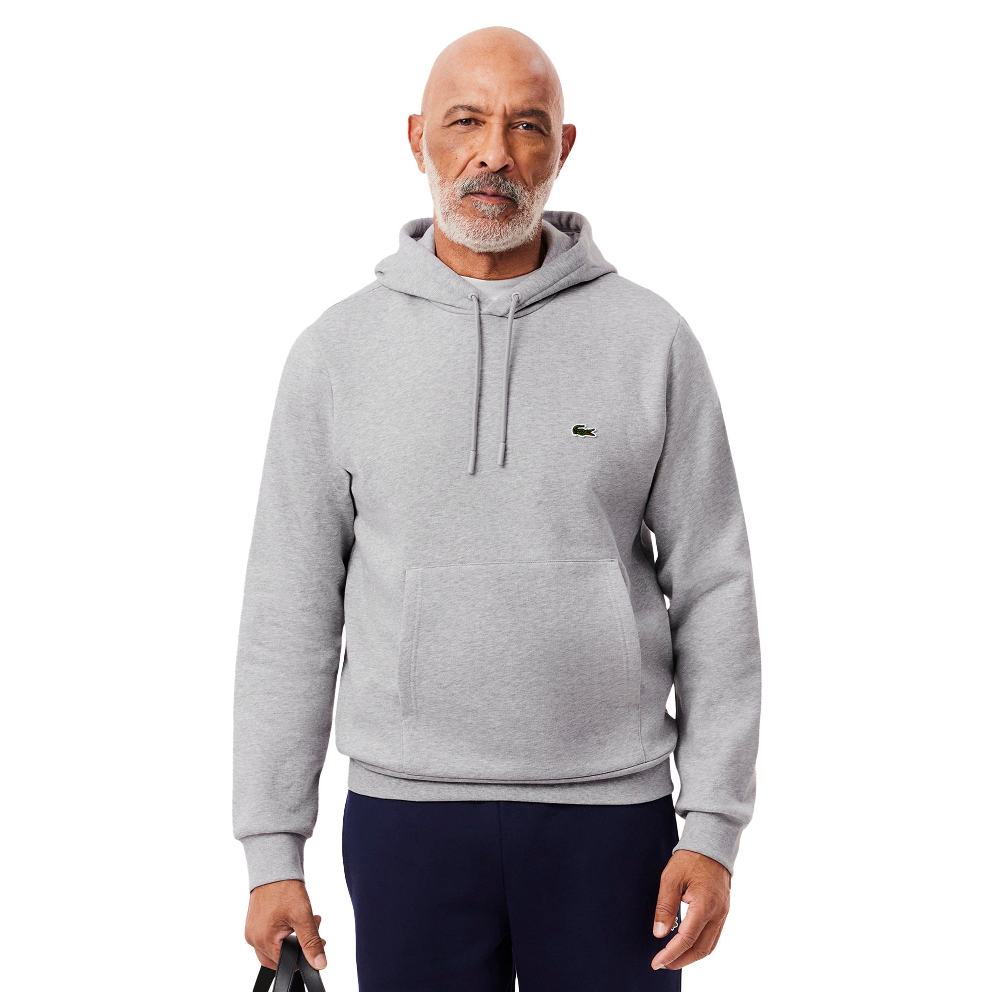 Lacoste Hooded Fleece Sweater Grey Chine CCA SH9623-CCA
