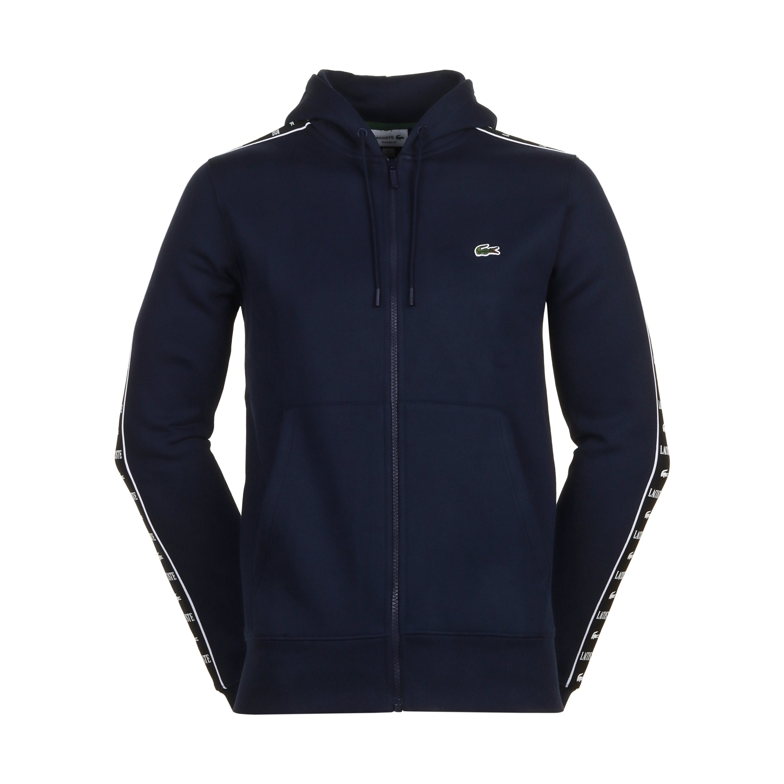 Lacoste full zip fleece hoodie shop