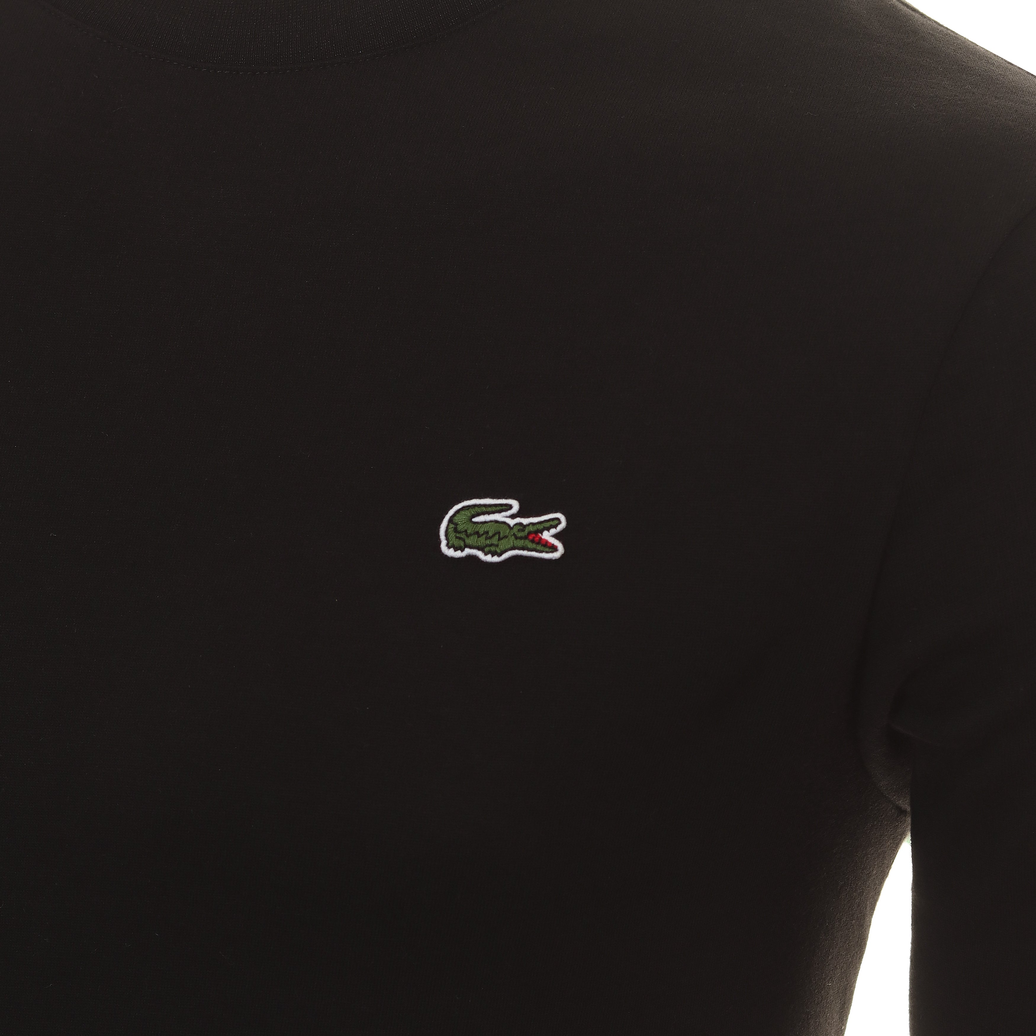 Mens lacoste black t shirt discount
