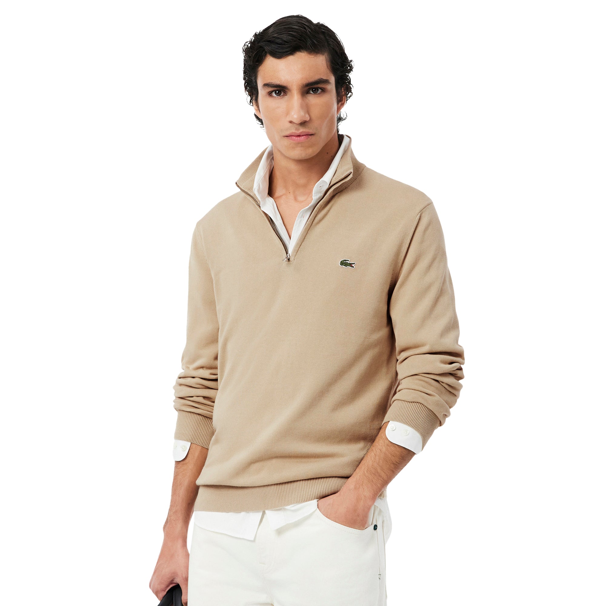 Lacoste Organic Cotton 1/4 Zip - Viennese 02S - AH1980-02S