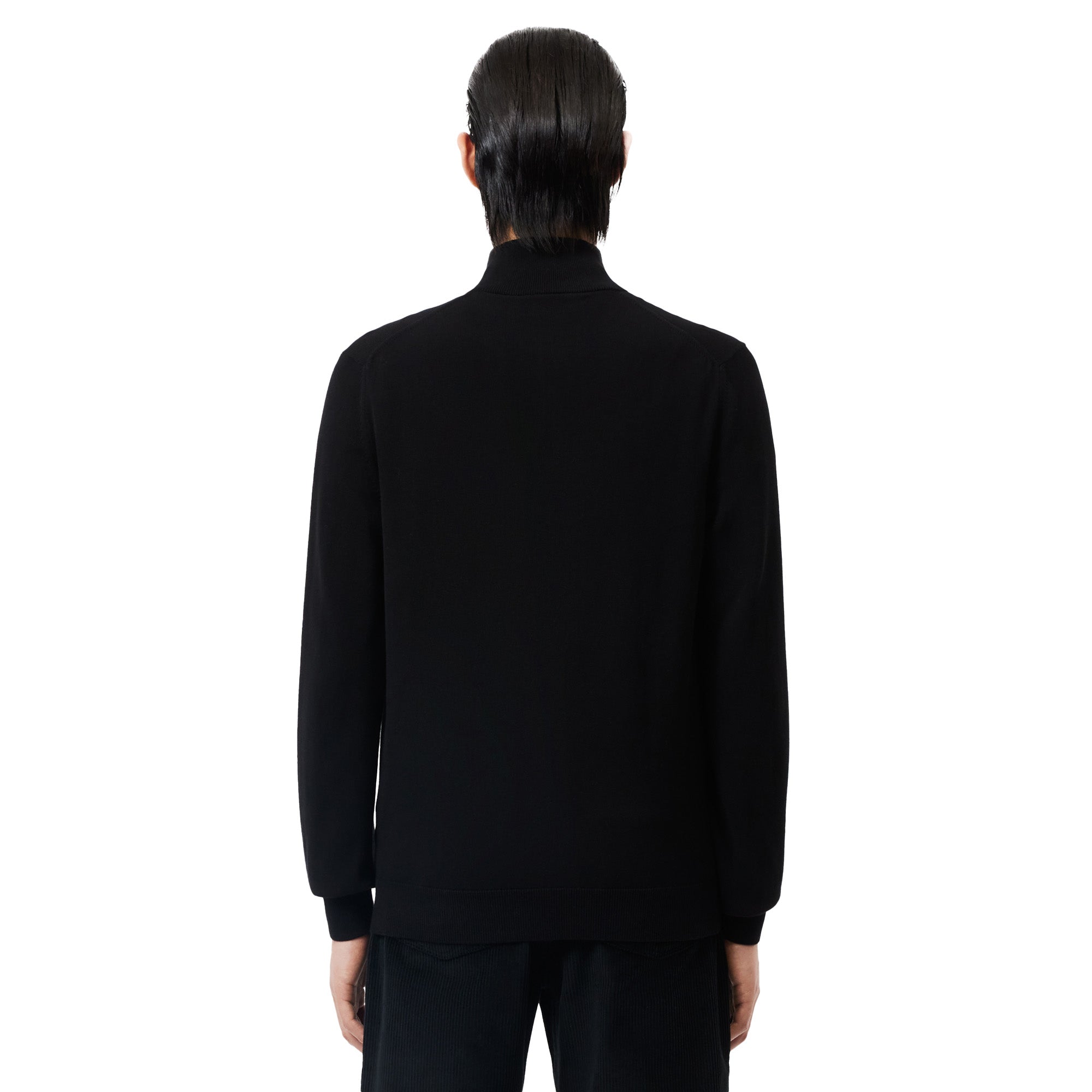 Lacoste Organic Cotton 1/4 Zip - Black 031 - AH1980-031 - Function18