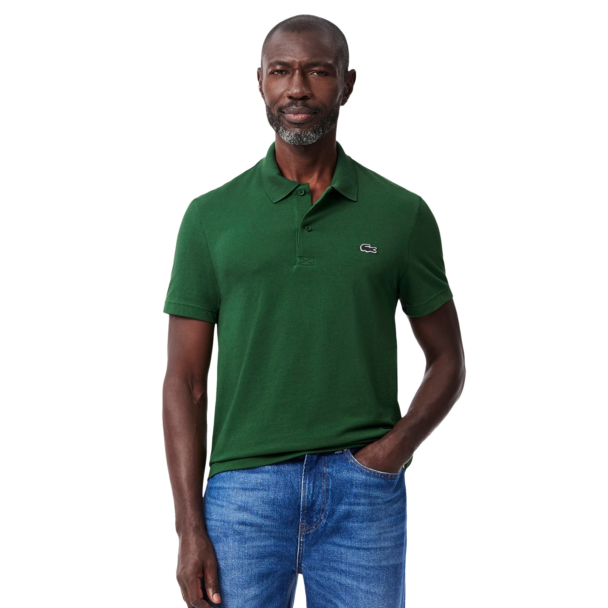 Lacoste Organic Cotton Stretch Polo Shirt - Pine Green 132
