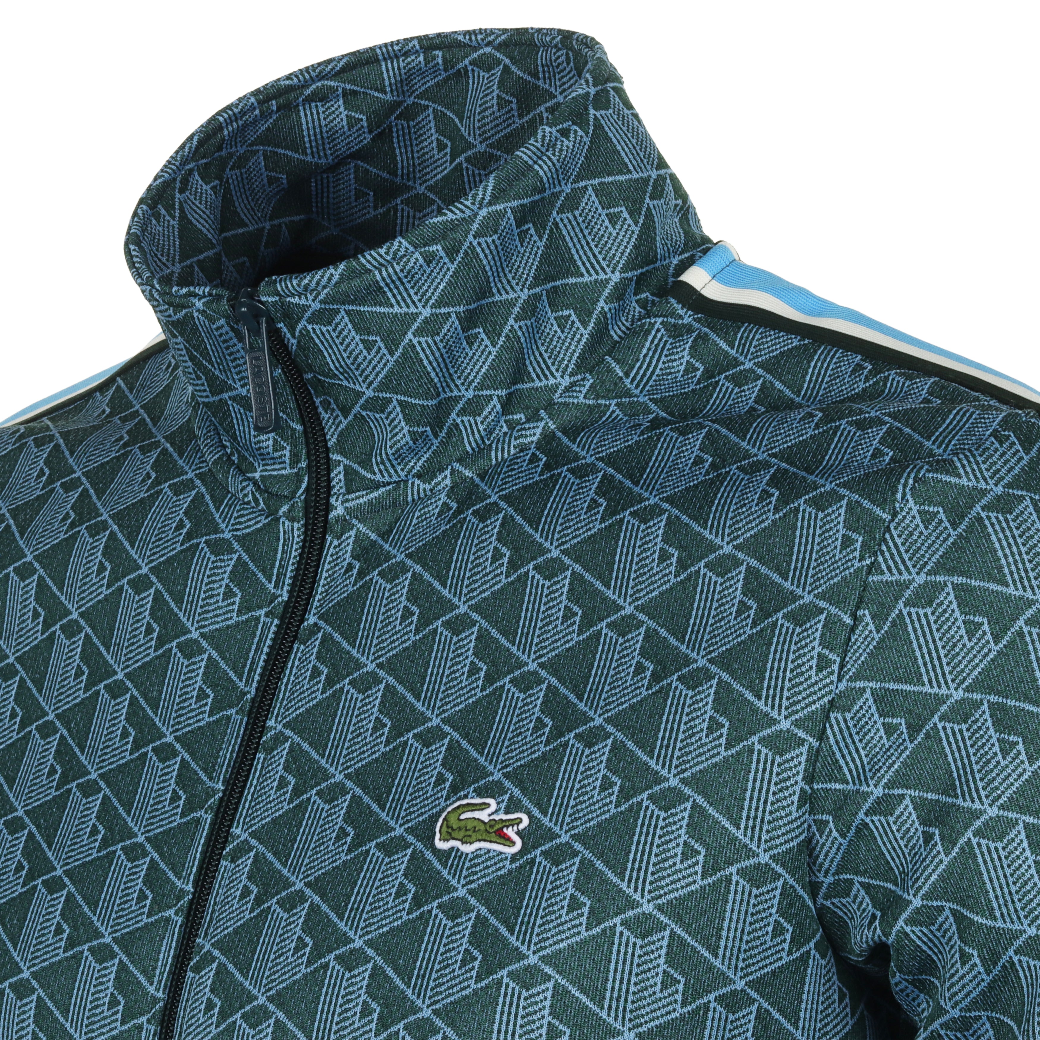 Lacoste Paris Jacquard Monogram Full Zip - Green/Argentine IB4