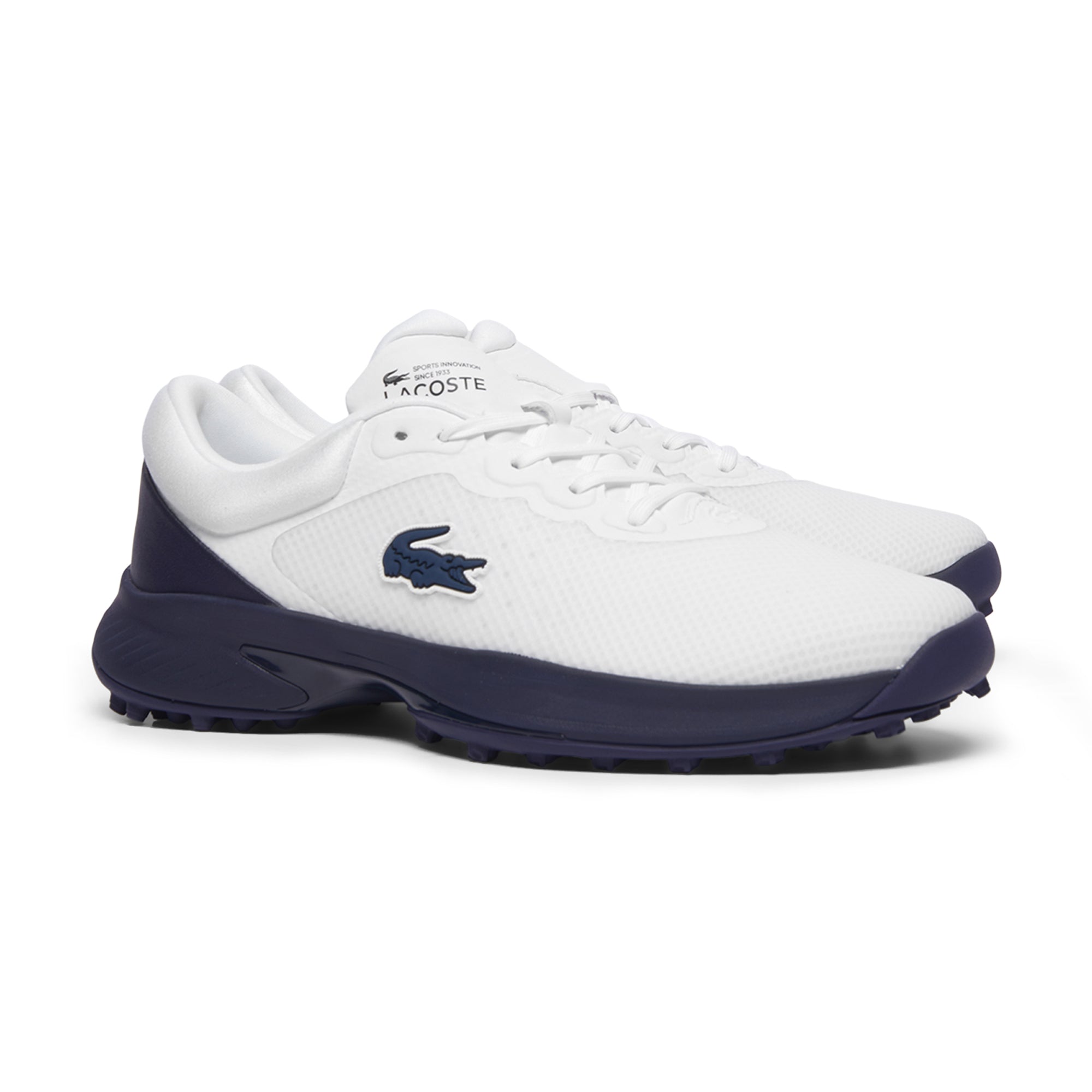 LACOSTE メンズ ゴルフシューズ ホワイト/ネイビー Lacoste Point Golf Shoes - White/Navy 042 - 49SMA0095-042