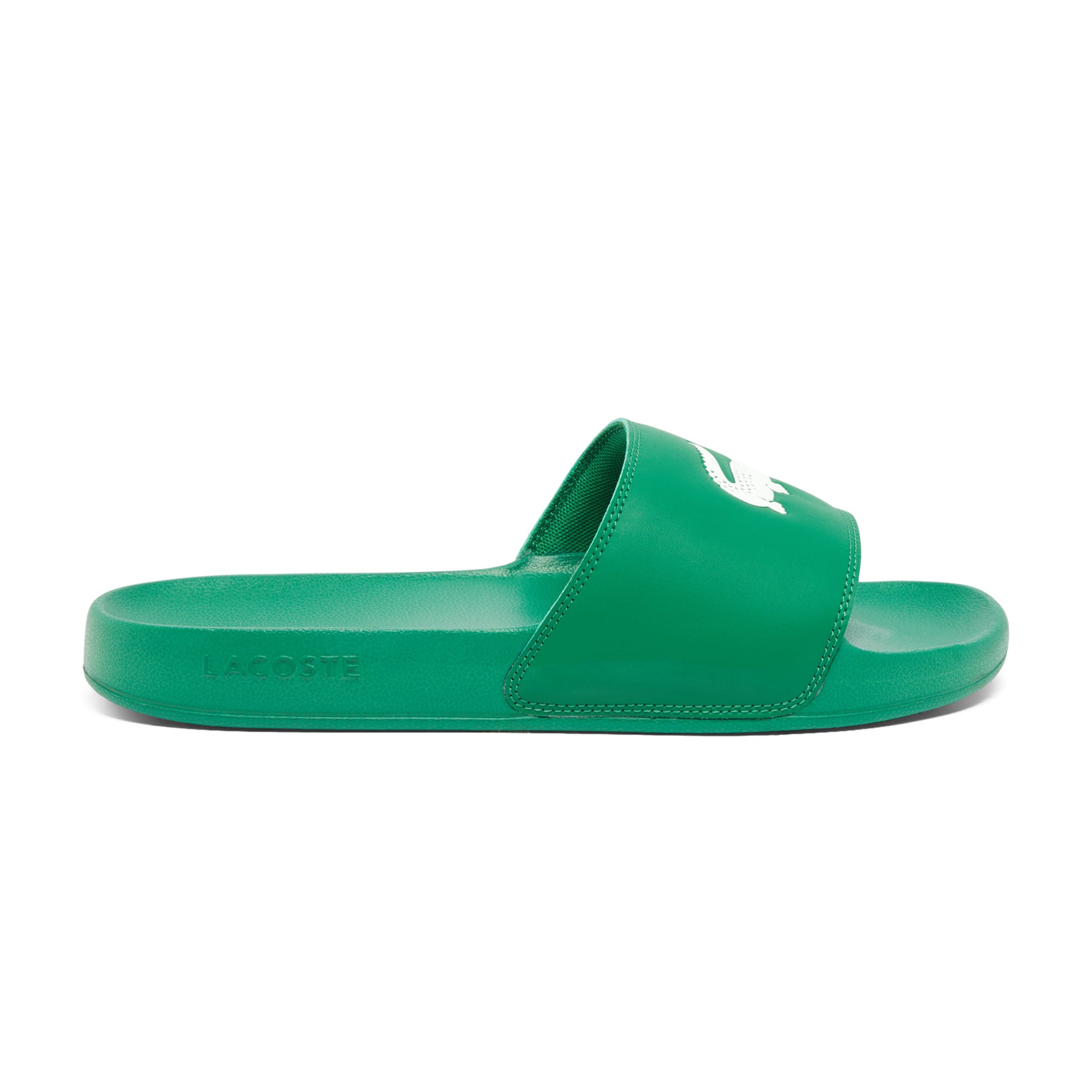 Lacoste sliders green discount