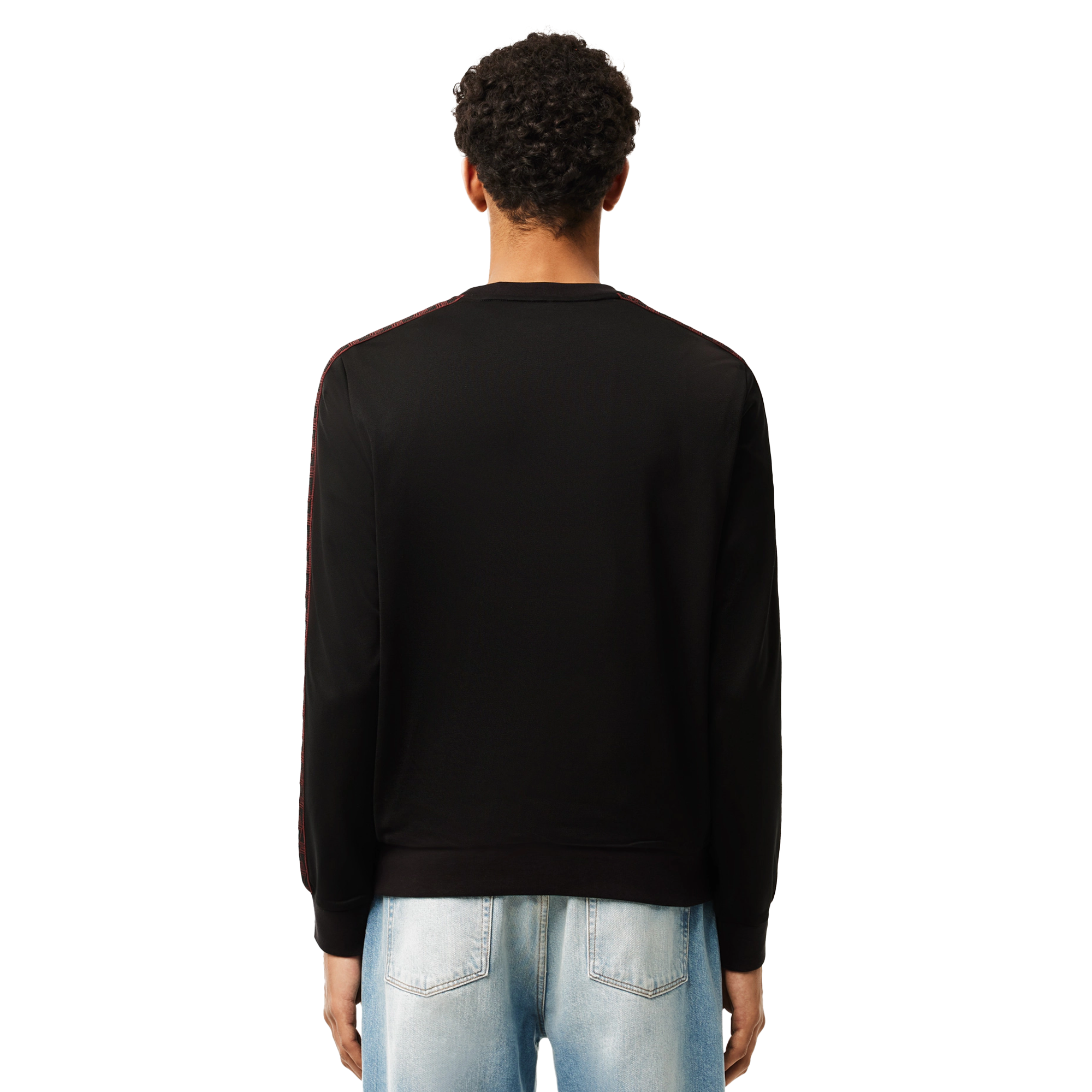 Lacoste Sport Jacquard Interlock Sweater - Black 031 - SH2645-031