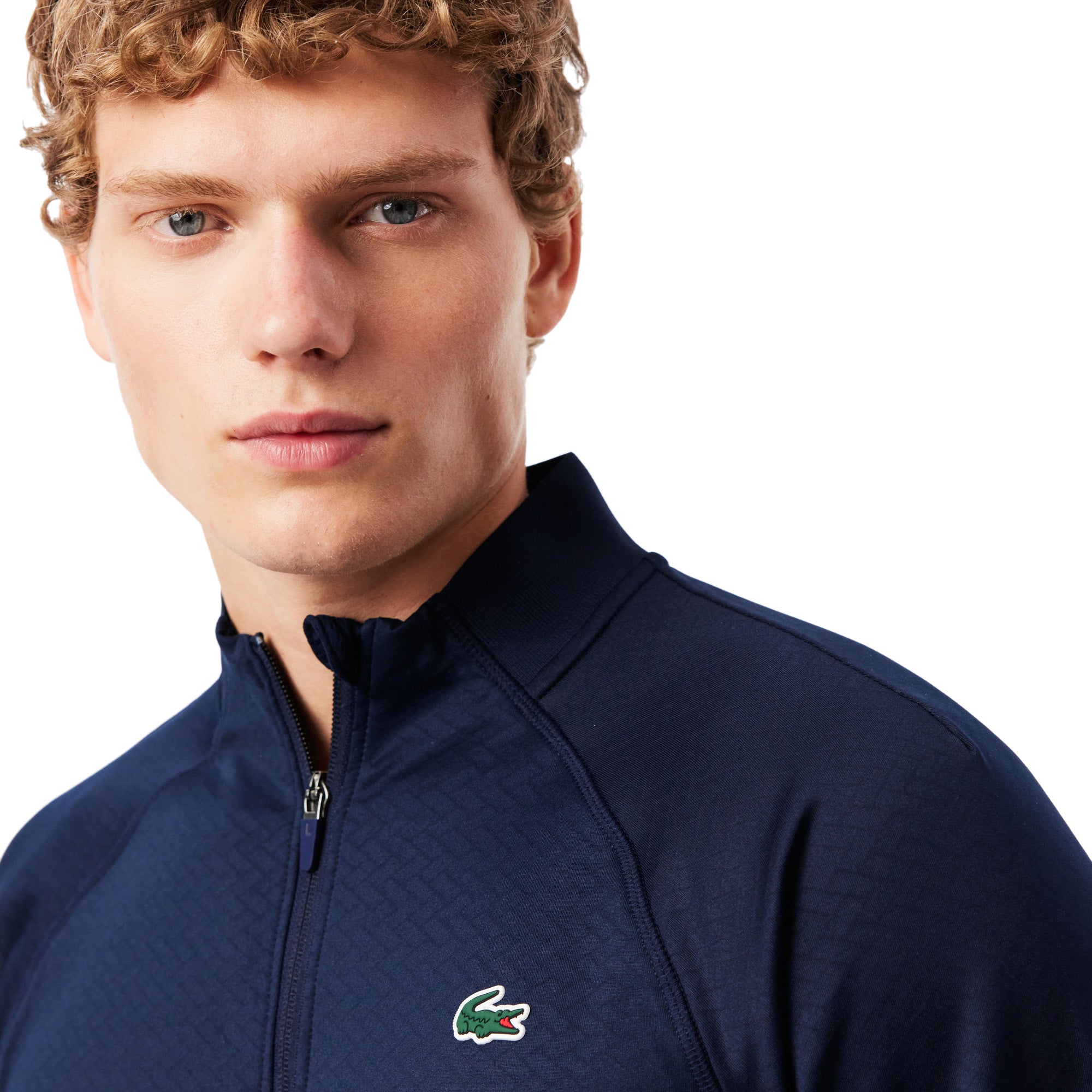 Lacoste Sport Technical Fleece 1/4 Zip Navy 423 SH2531-423