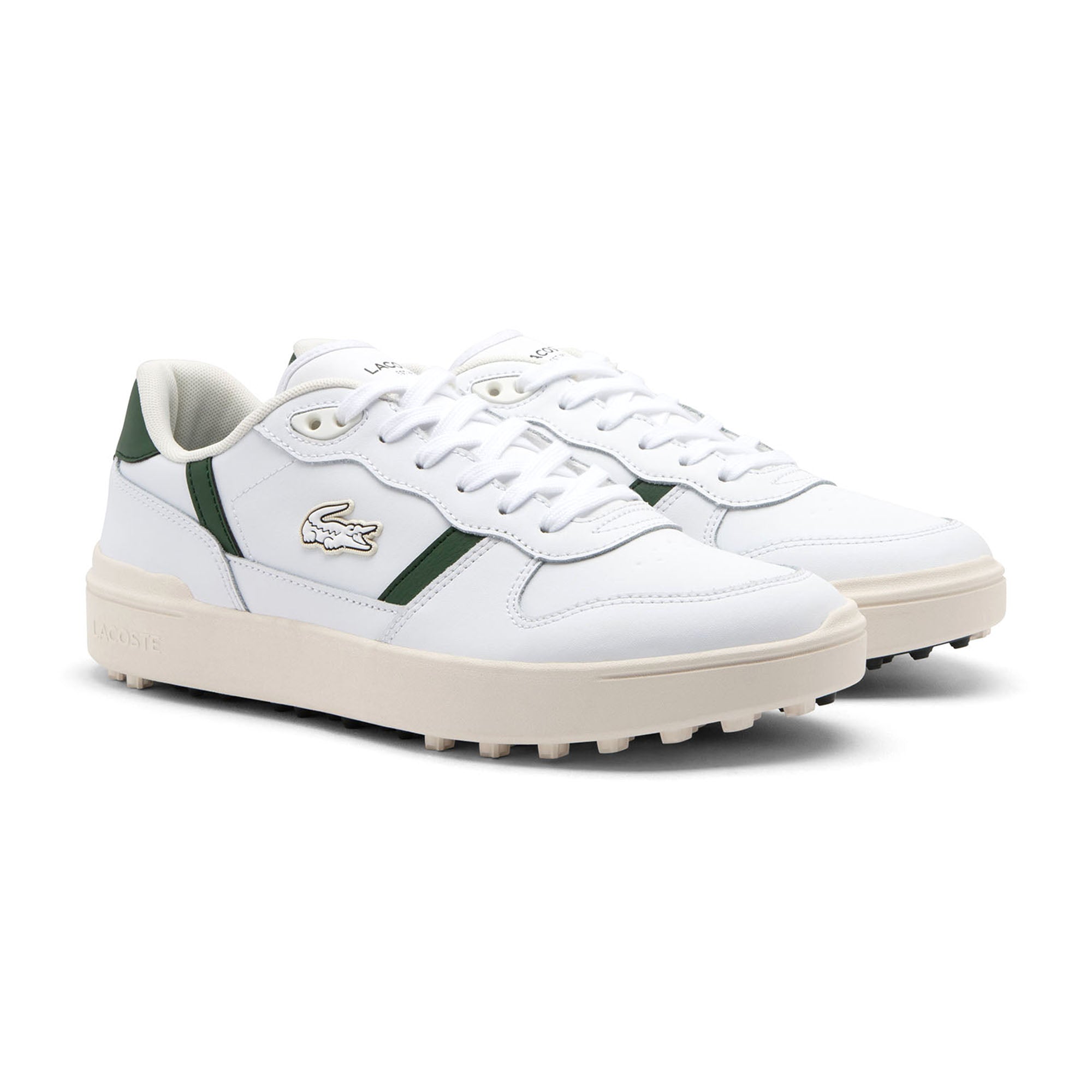 Lacoste T-Clip Golf Shoes - White/Green 082 - 50SMA0181-082