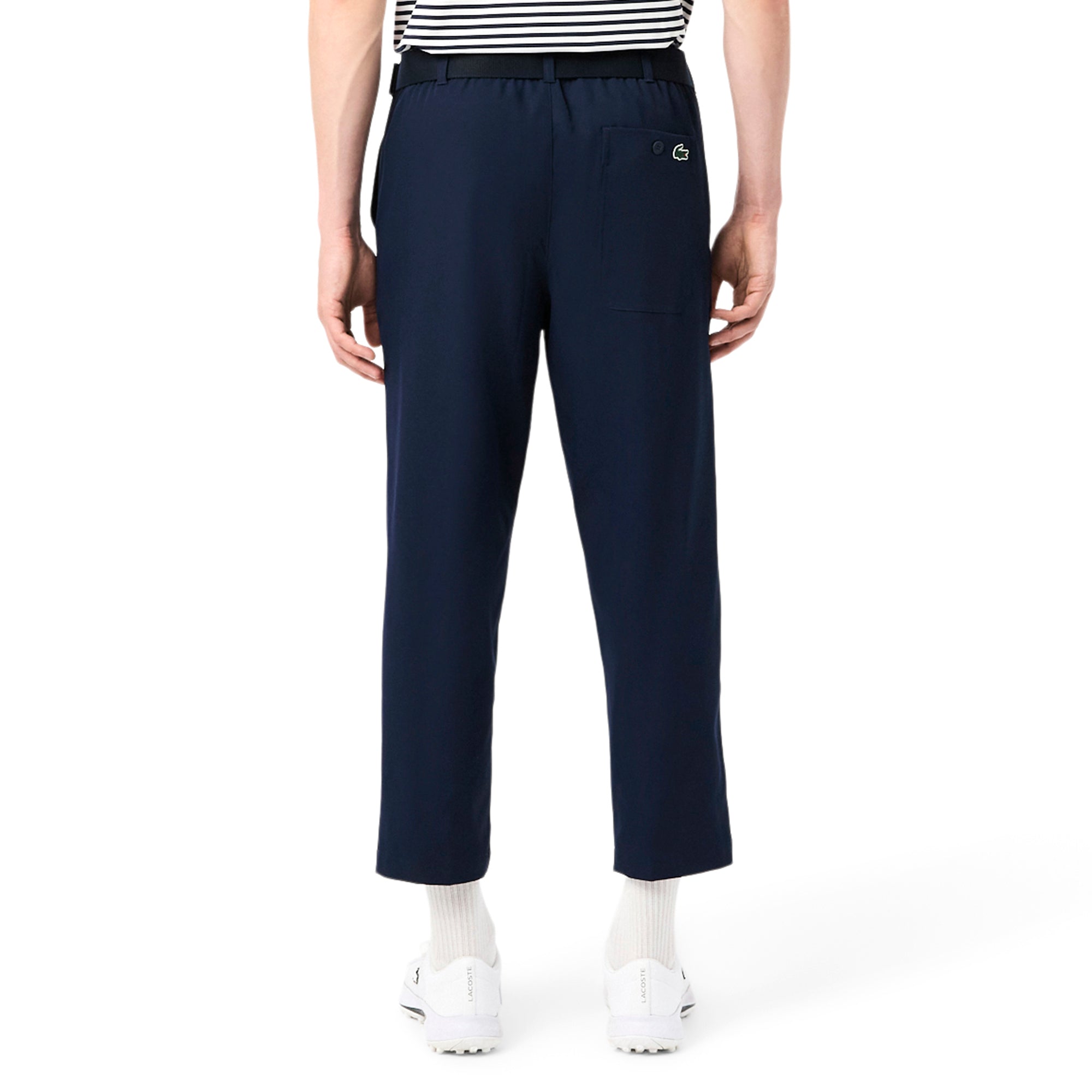 Lacoste Tech Checked Golf Trousers - Navy Blue 5FS - HH7575-5FS