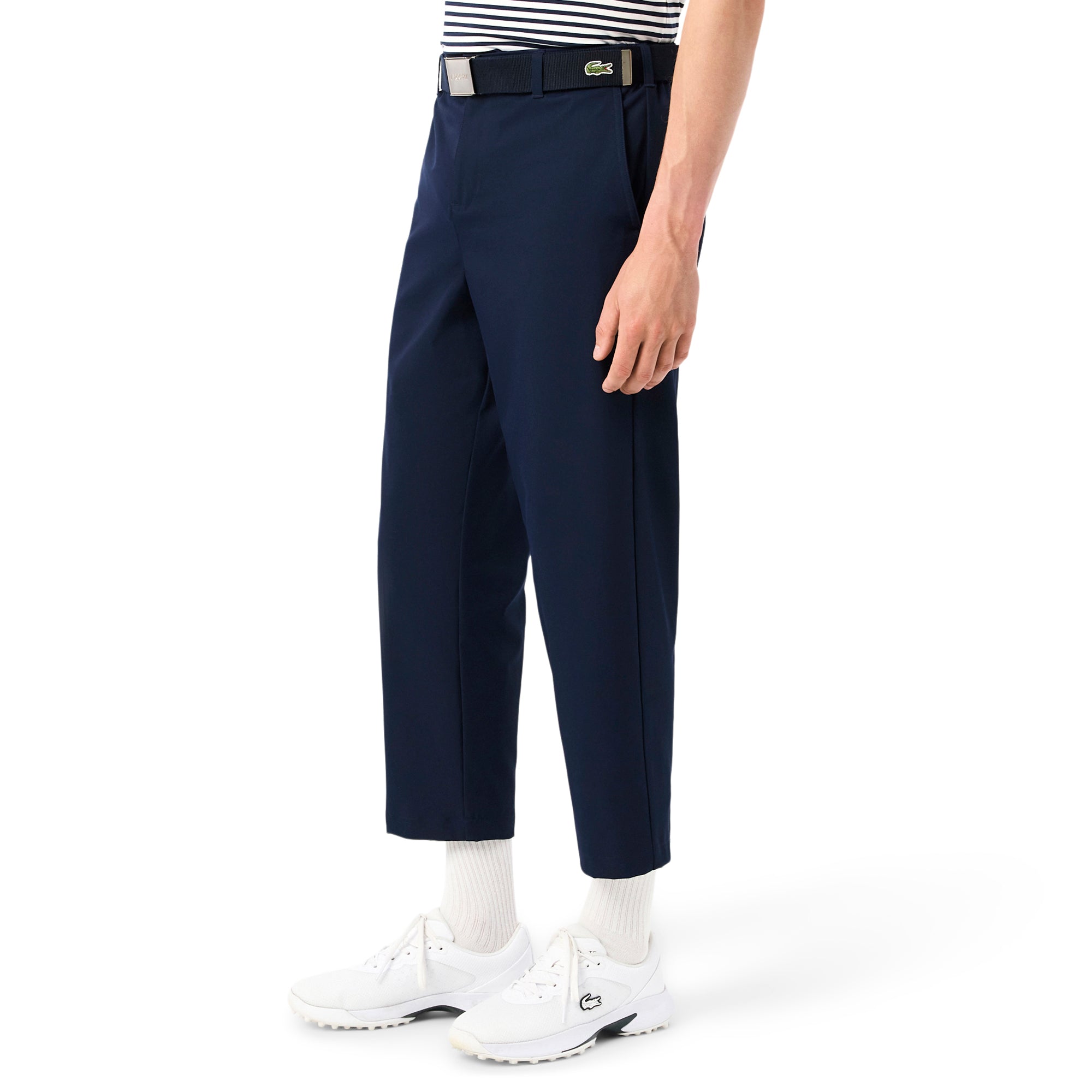 Lacoste Tech Checked Golf Trousers - Navy Blue 5FS - HH7575-5FS