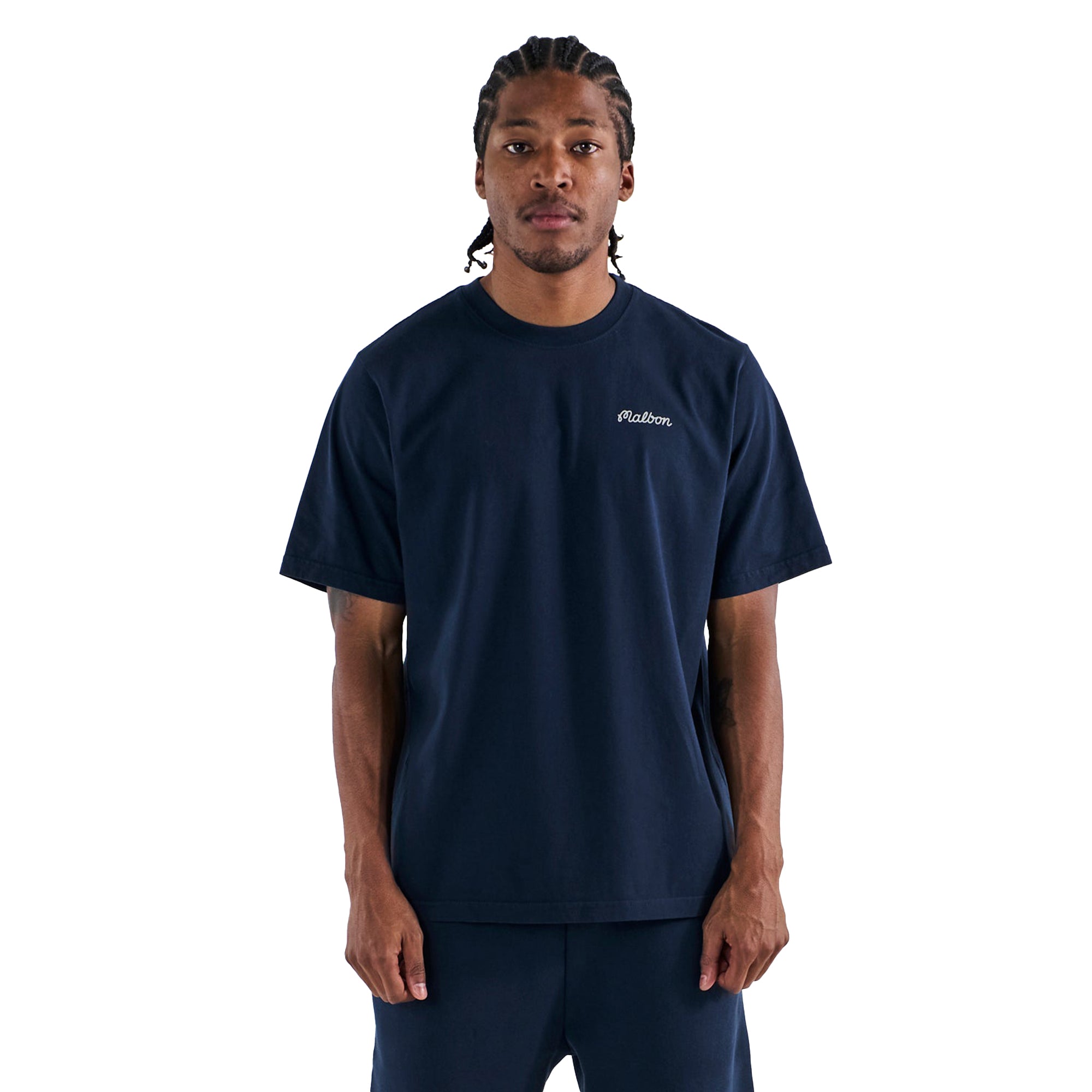 Malbon Bermuda Baldwin T-Shirt - Navy - M-9399-NVY | Function18
