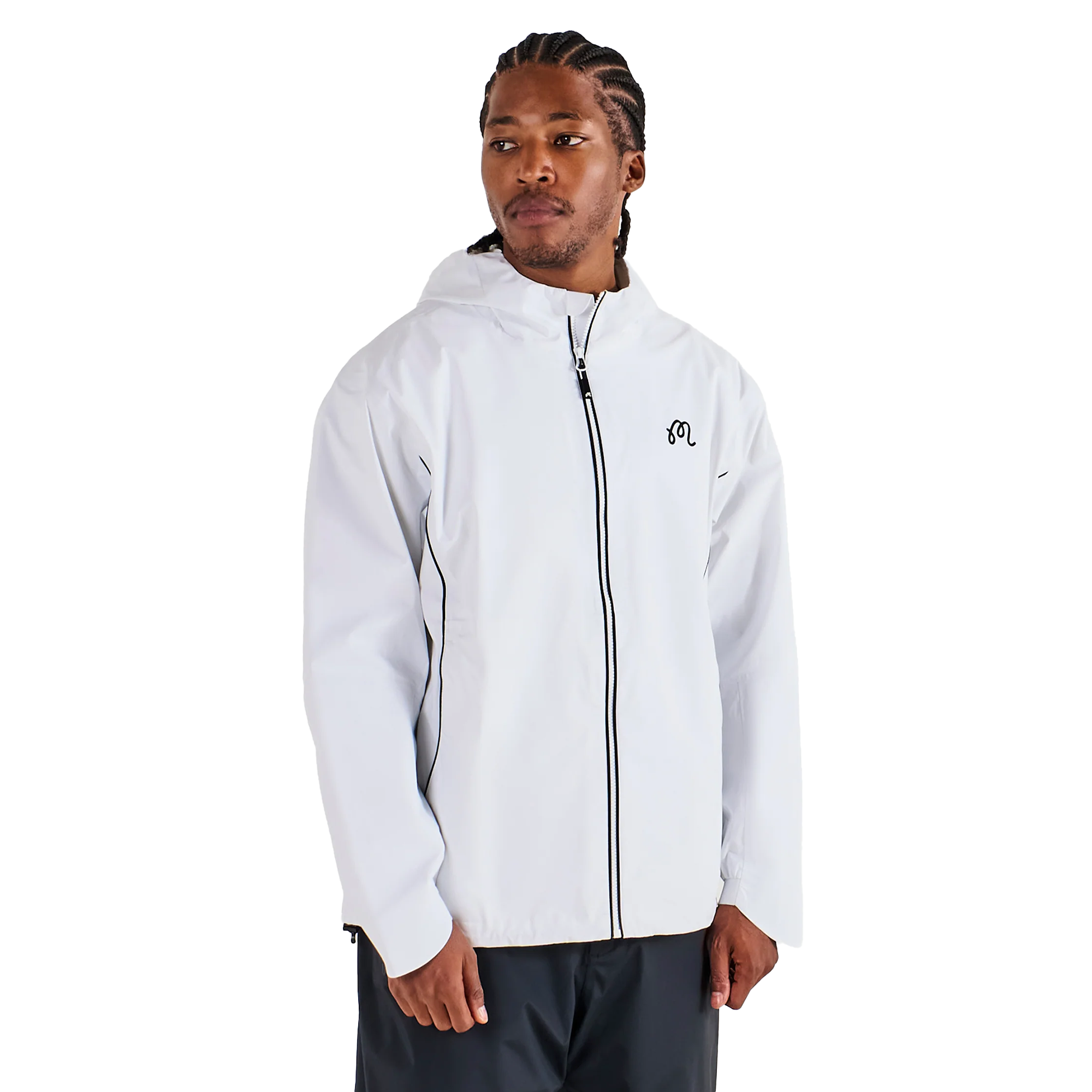 Malbon Cloud Burst Rain Jacket - White - M-9576-WHT | Function18