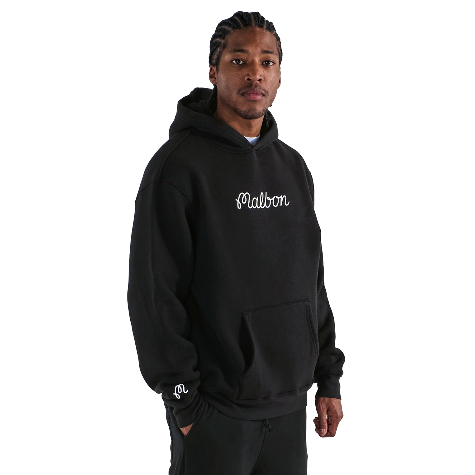 Malbon Golf Fesque Hoodie - Black - M-9418-BLK | Function18