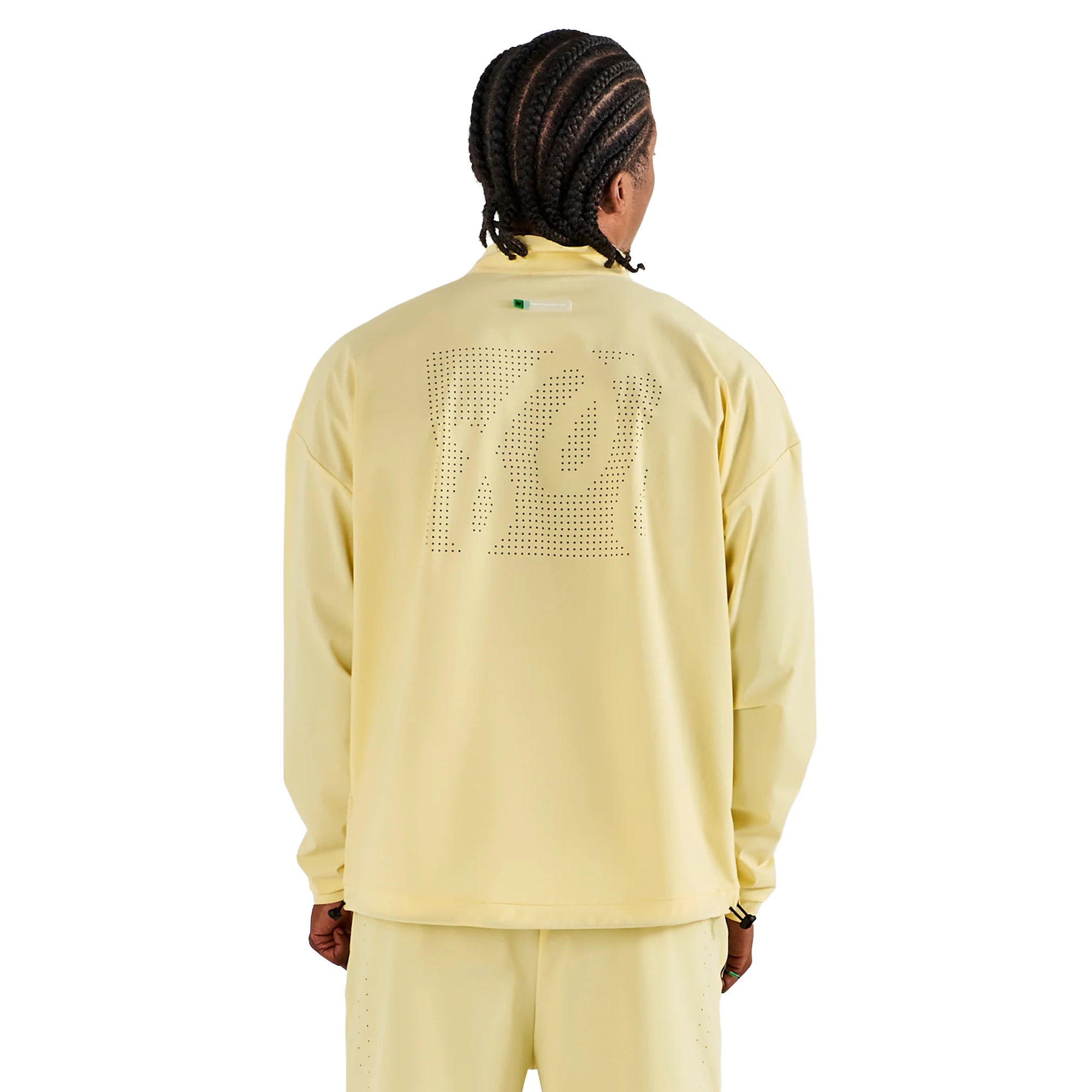 Malbon Golf Performance 1/4 Zip Shell Pullover - Mellow Yellow - M