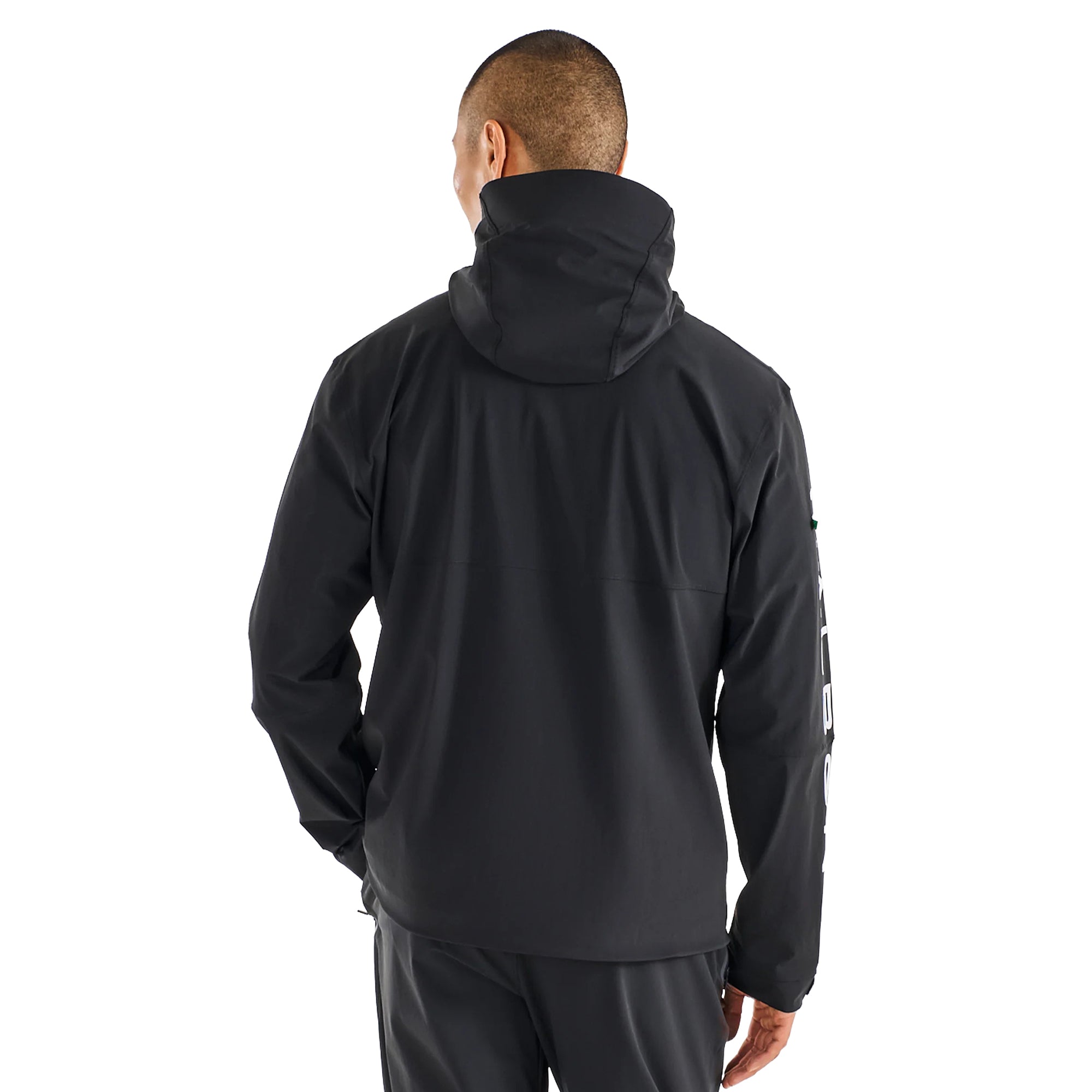 Malbon Performance Full Zip Shell Golf Jacket - Black - M-9732-BLK