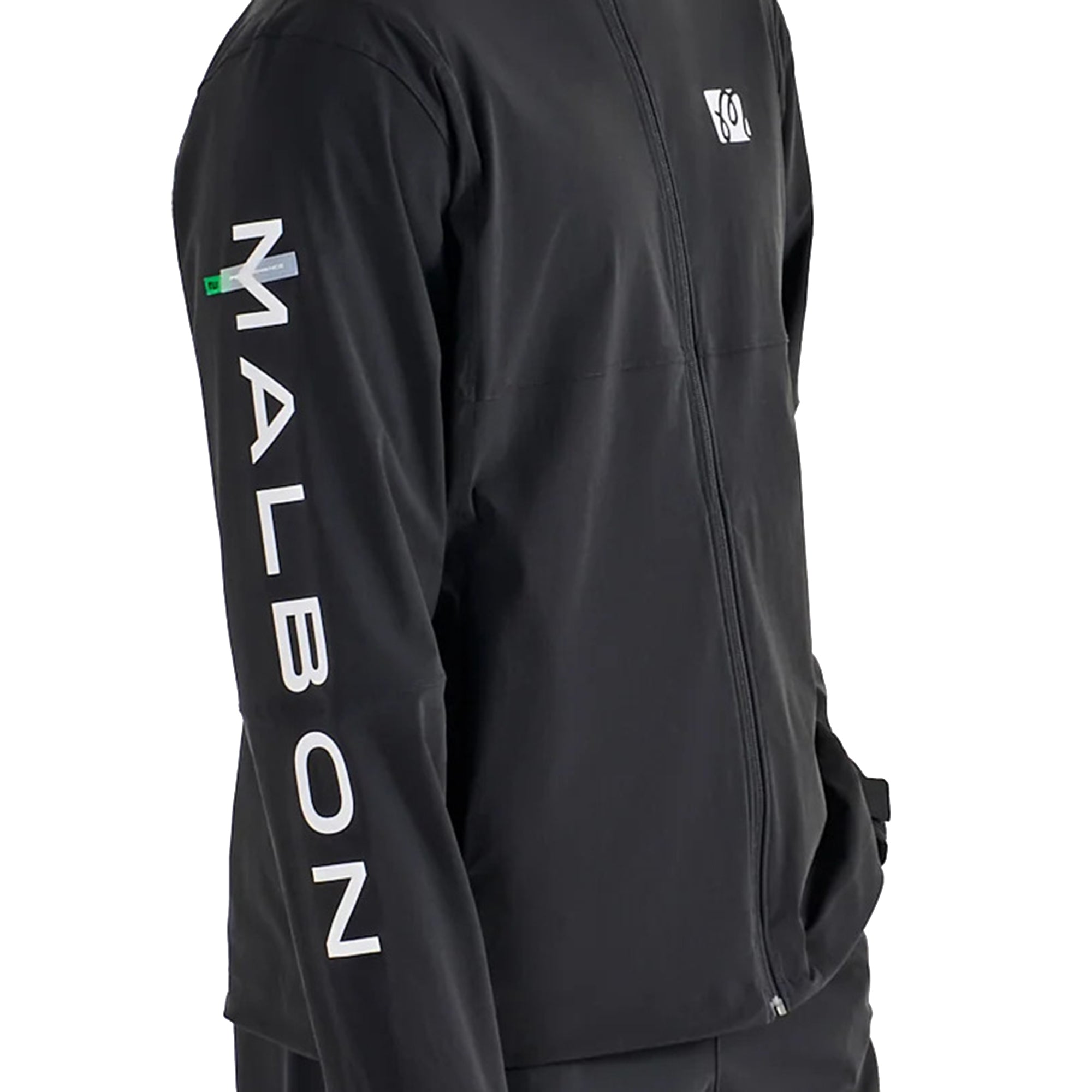 Malbon Performance Full Zip Shell Golf Jacket - Black - M-9732-BLK