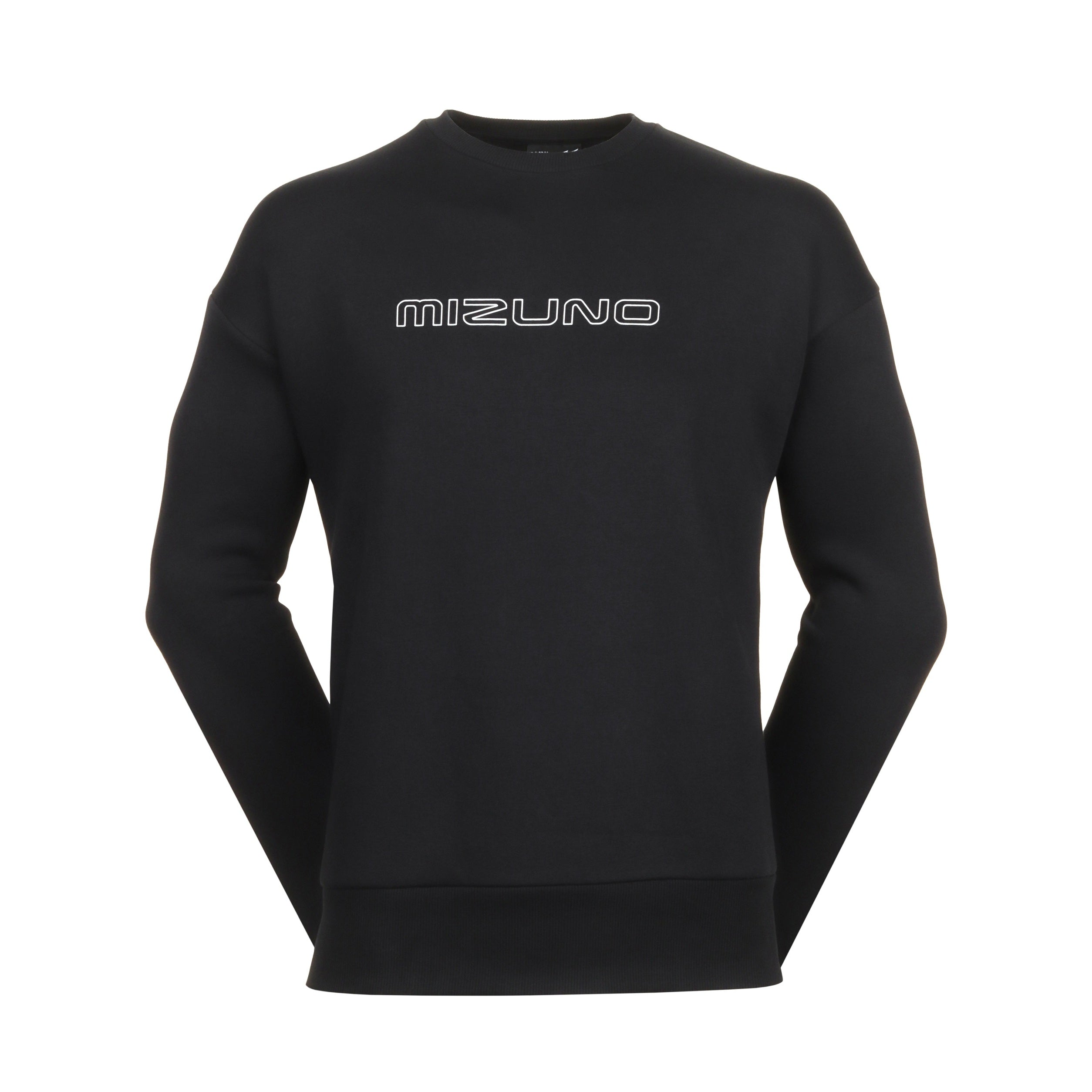 Mizuno Athletics Sweat Crew Neck - Black 09 - 52GCB501-09