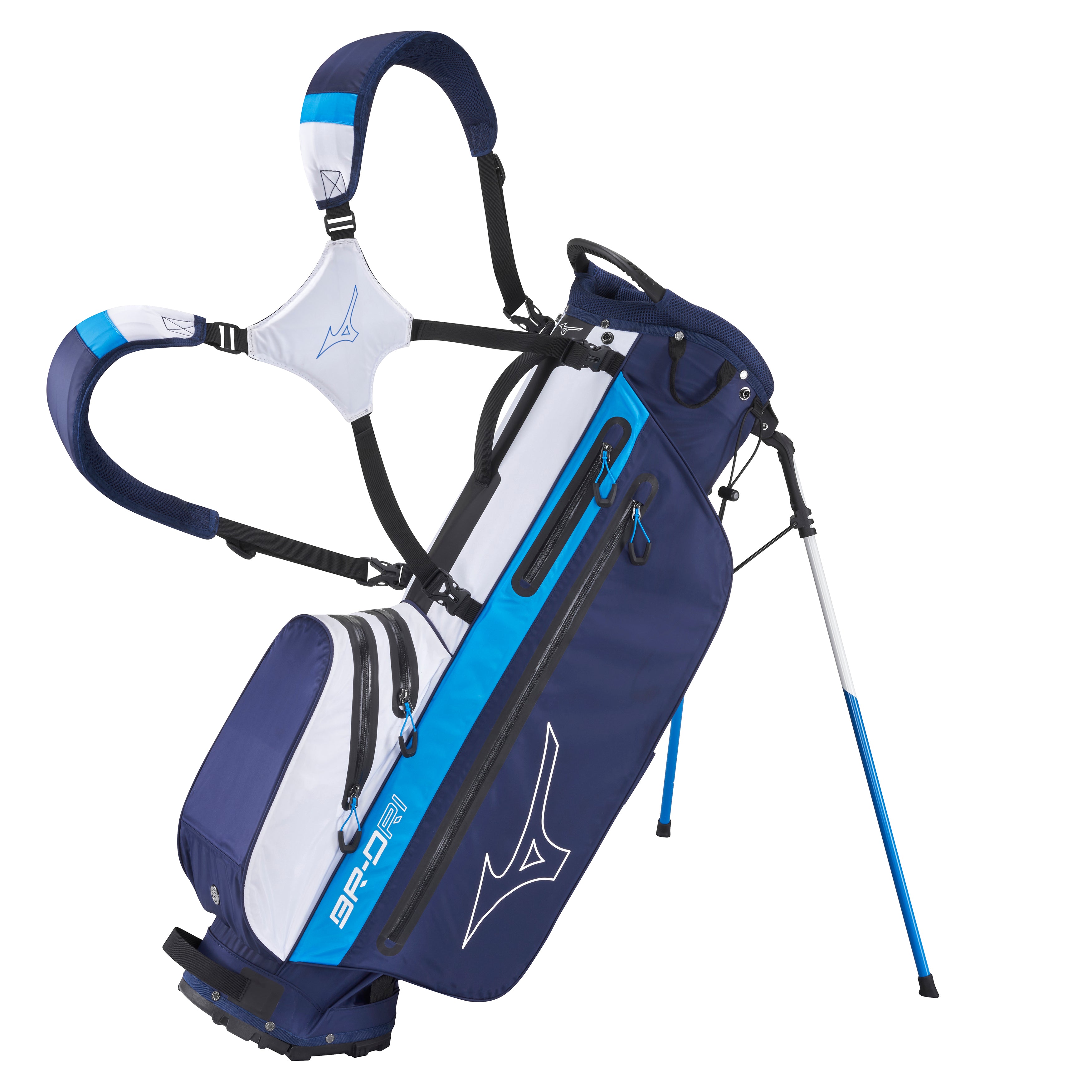 Mizuno Golf BR-DRI Stand Bag - Navy/Blue 14 - BRDRIWPS24-14