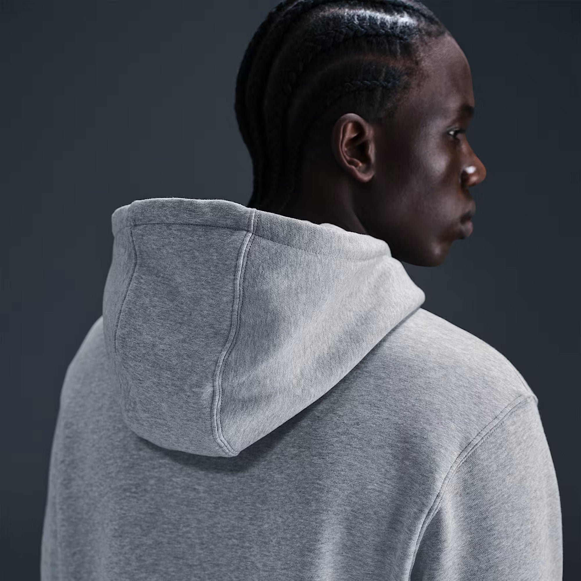 grey nike hoodie men
