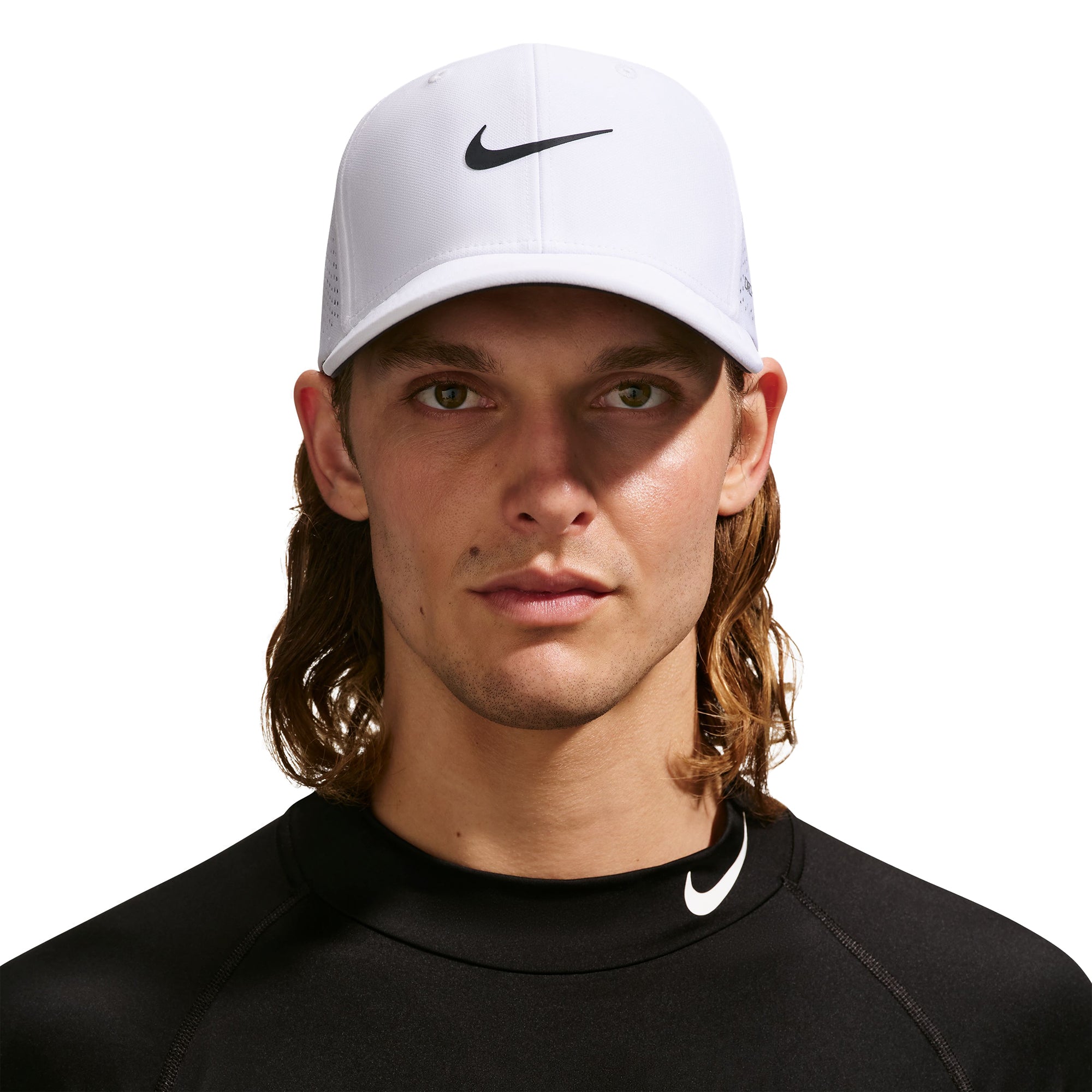 Nike Dri-FIT ADV SwooshFlex Golf Cap - White 100 - II1736-100
