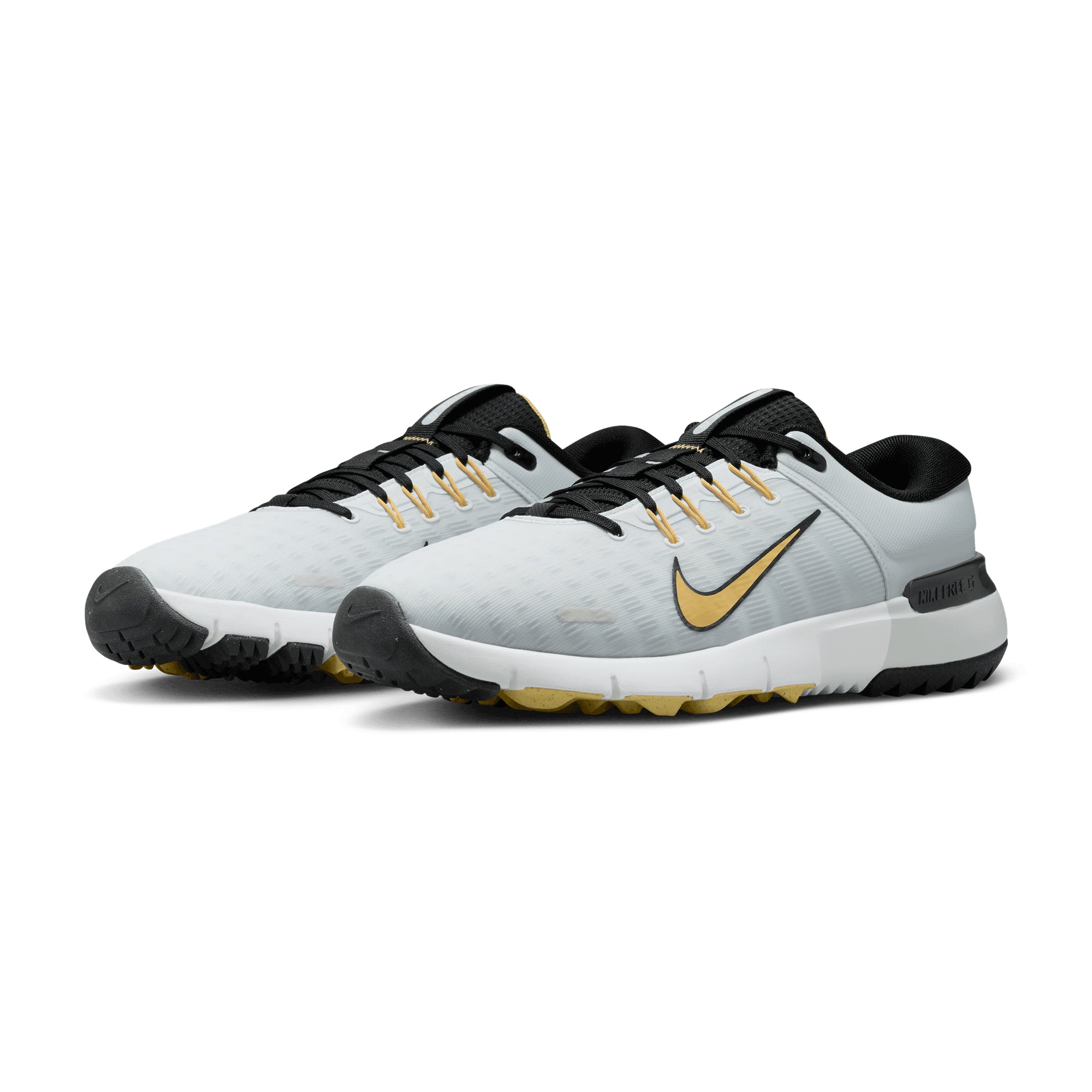 Nike Free Golf NN Golf Shoes Cleats Mens 11 White Black Gold FN0332-002 Nike Free Golf NN Golf Shoes – Midway Sports main image 4