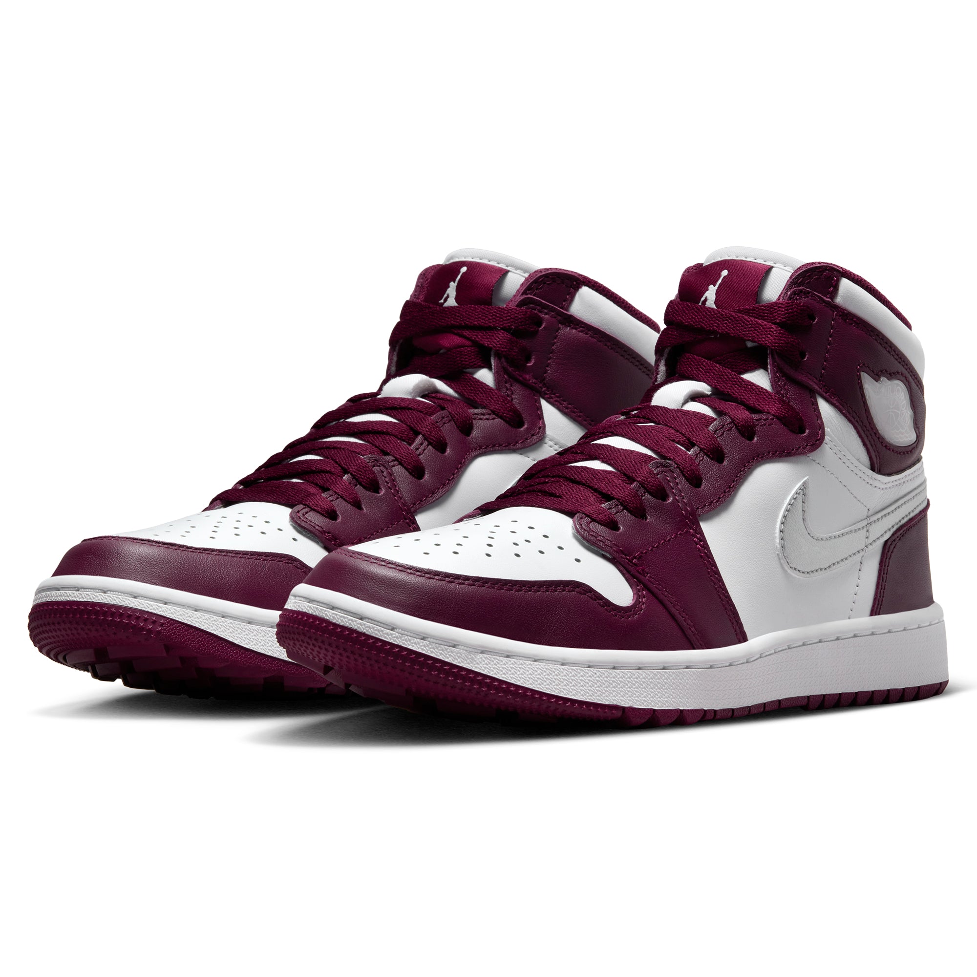 Nike Golf Air Jordan 1 High G Golf Shoes DQ0660 White Metallic Silver