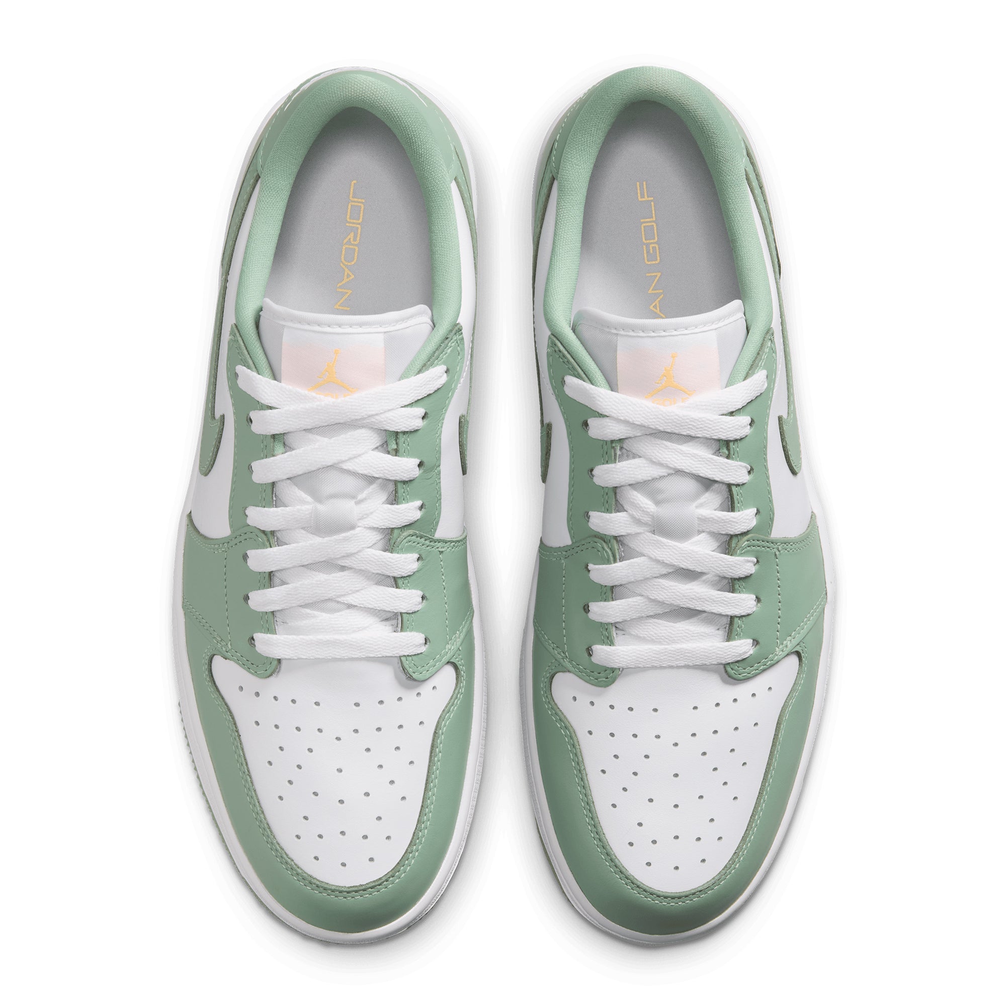 Nike Golf Air Jordan 1 Low G Shoes - Steam/White/Tangerine Tint