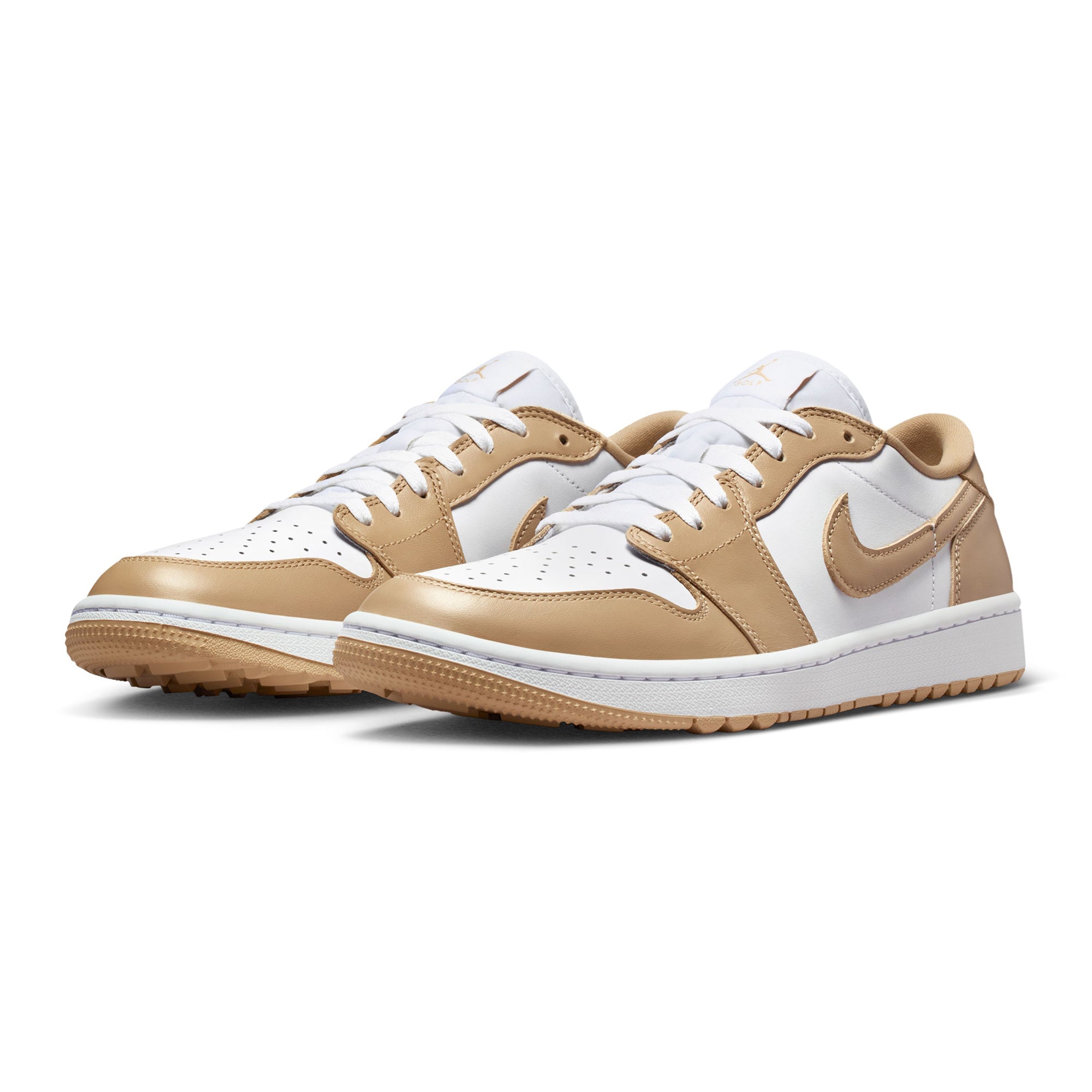 Nike Golf Air Jordan 1 Low G Shoes - White/Linen 117 - DD9315-117