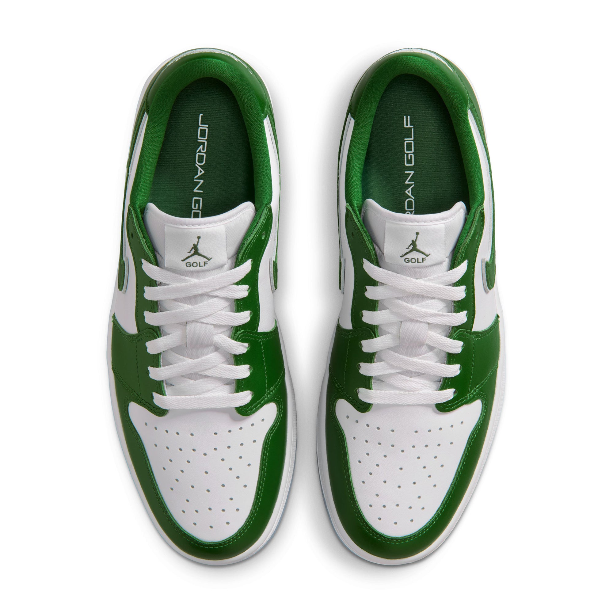 Nike Golf Air Jordan 1 Low G Shoes - Forest Green/White 300