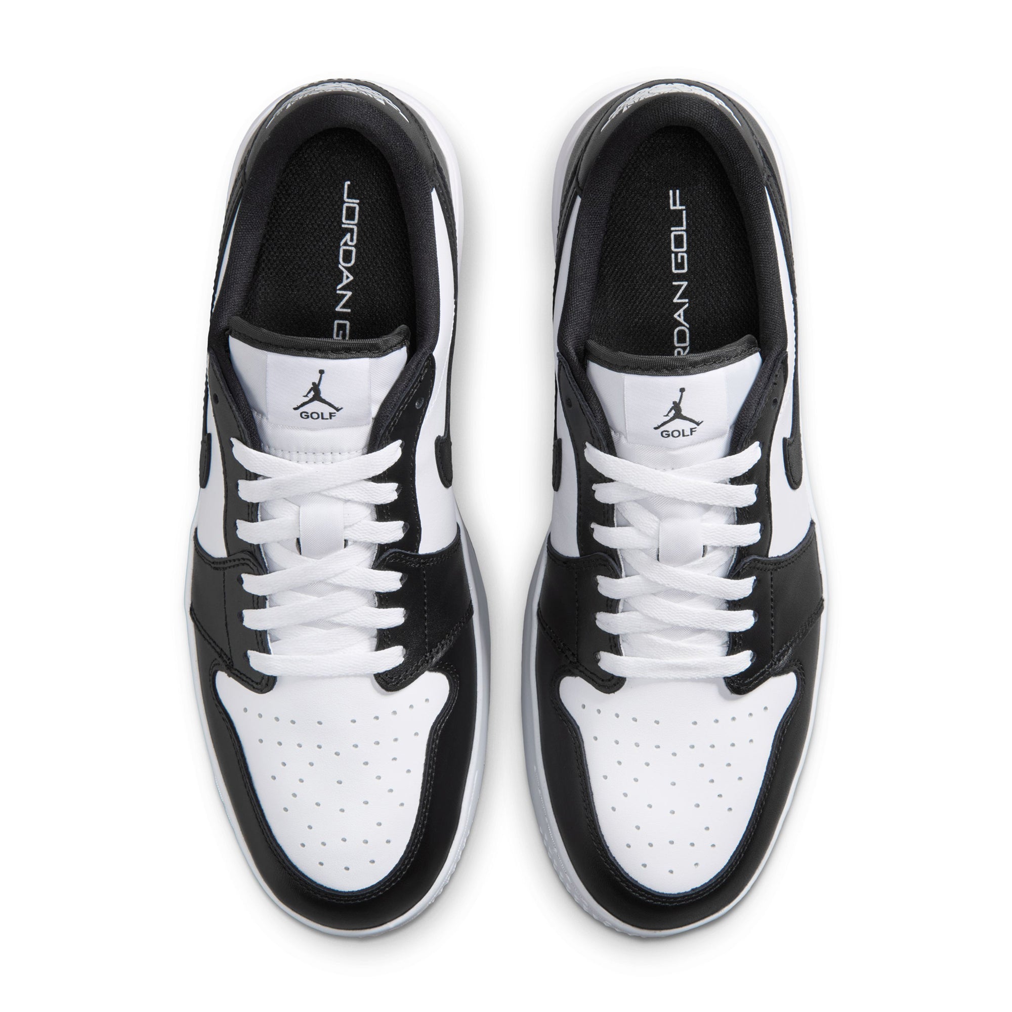 Nike Golf Air Jordan 1 Low G Spiked Shoes - White/Black - IQ3417