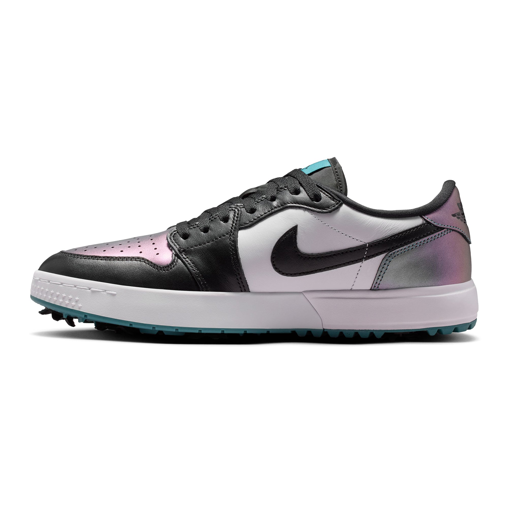 Nike Golf Air Jordan 1 Low G Spiked Shoes - Mineral Teal/White