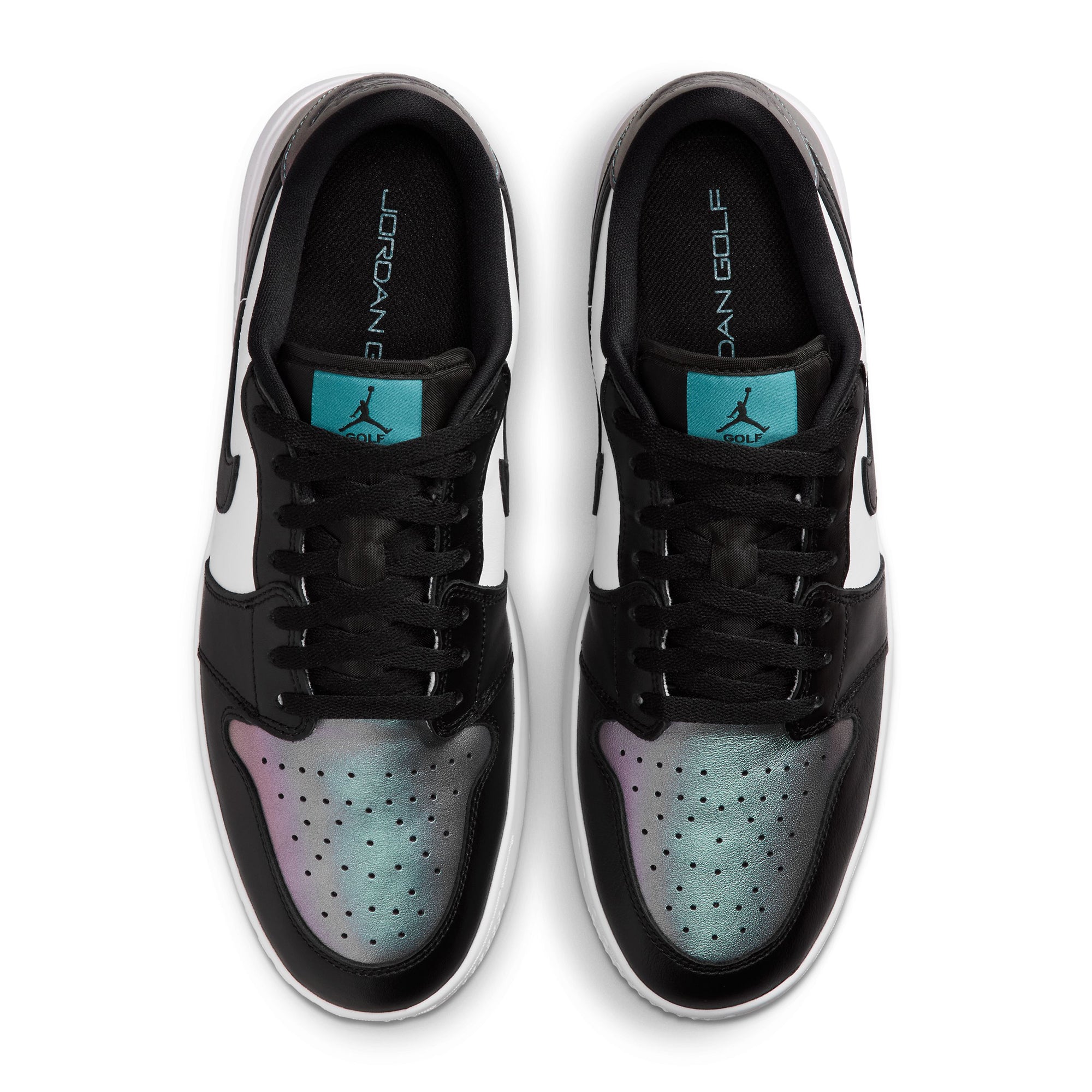 Nike Golf Air Jordan 1 Low G Spiked Shoes - Mineral Teal/White