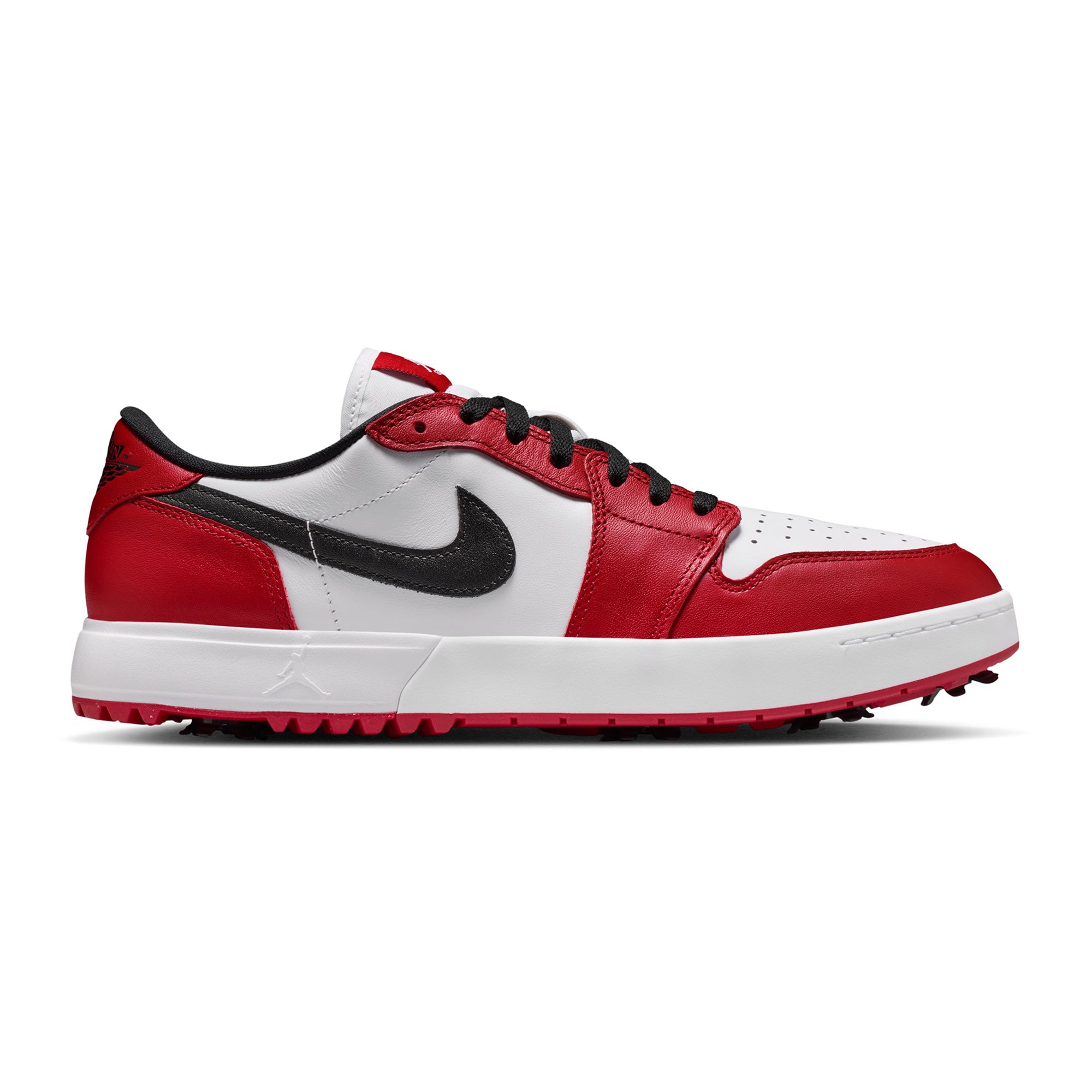 Nike Golf Air Jordan 1 Low G Spiked Shoes - Varsity Red/Black