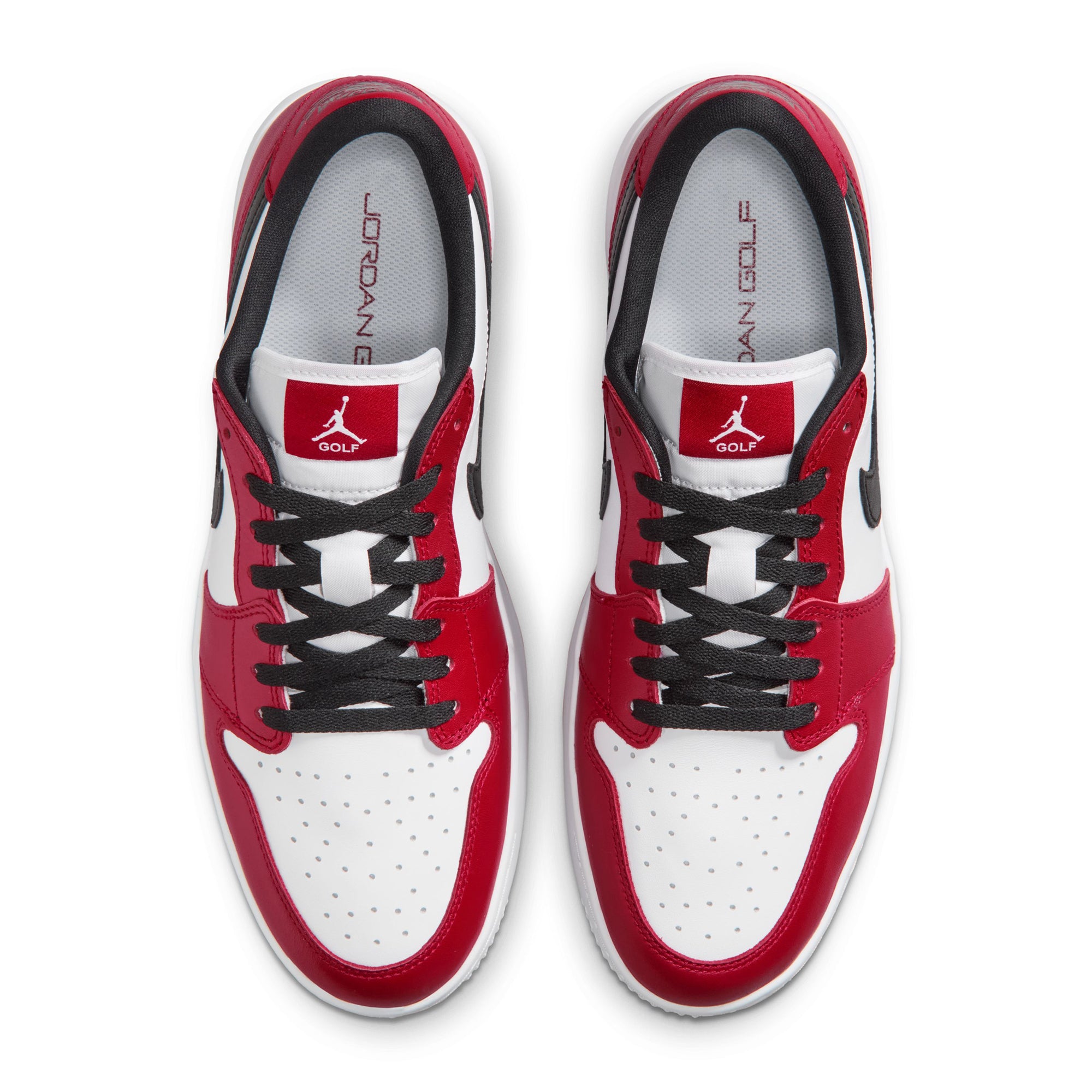 Nike Golf Air Jordan 1 Low G Spiked Shoes - Varsity Red/Black