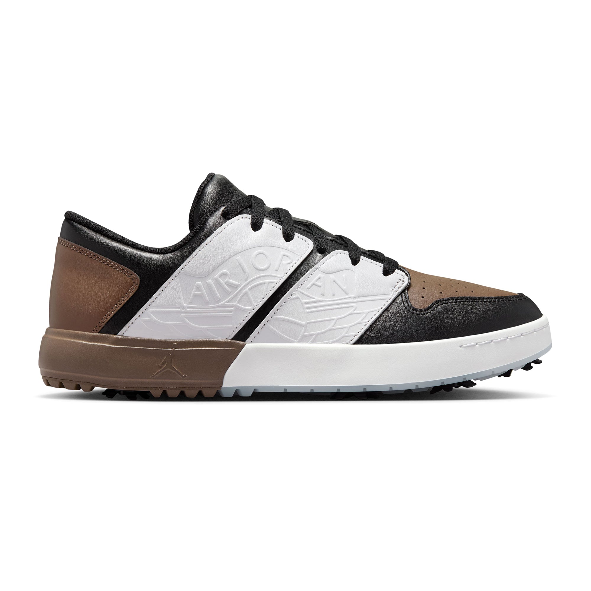 Nike Golf Air Jordan NU Retro 1 G Shoes - Black/White/Palomino 005
