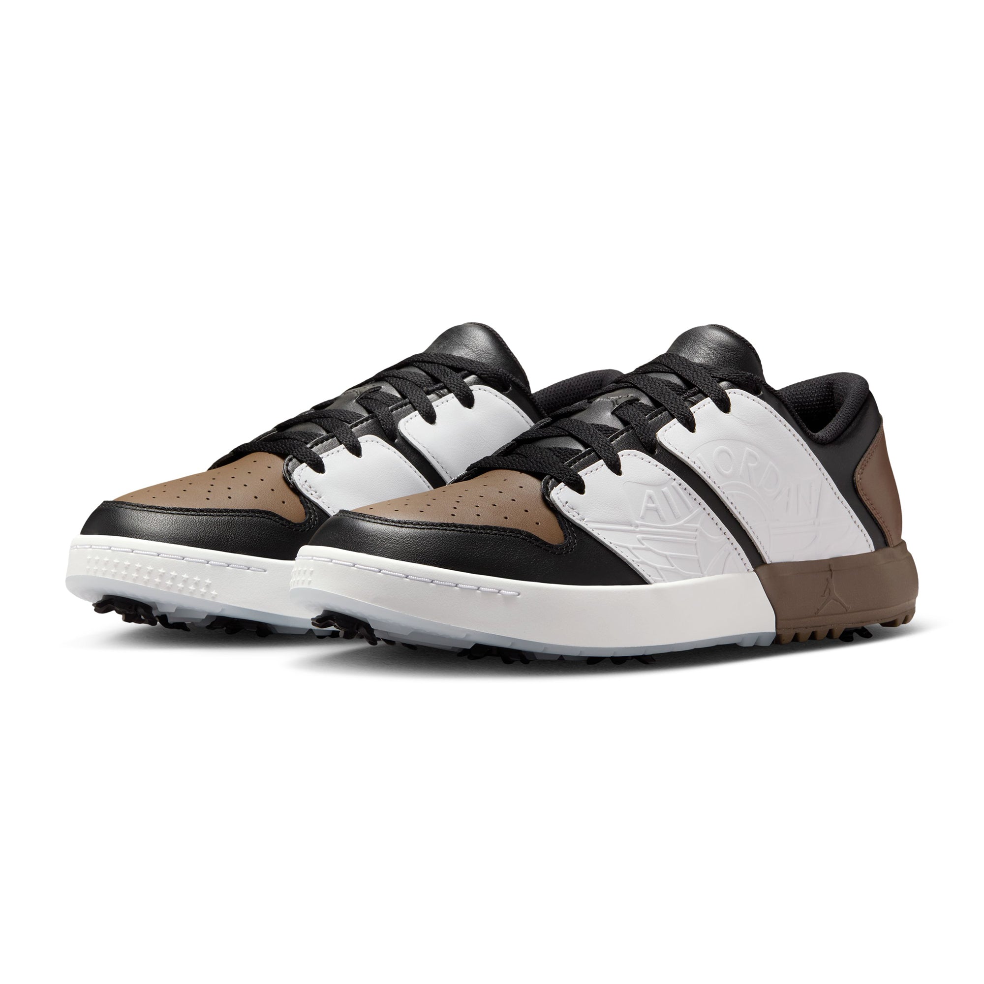 Nike Golf Air Jordan NU Retro 1 G Shoes - Black/White/Palomino 005