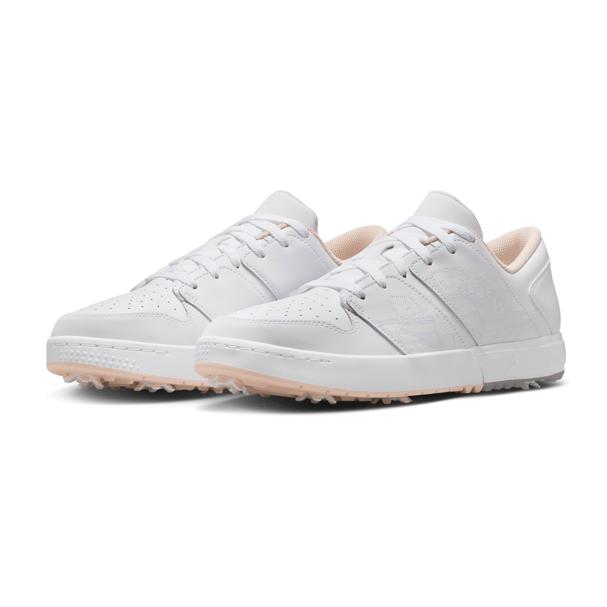 Nike Golf Air Jordan NU Retro 1 G Shoes - White/Washed Coral