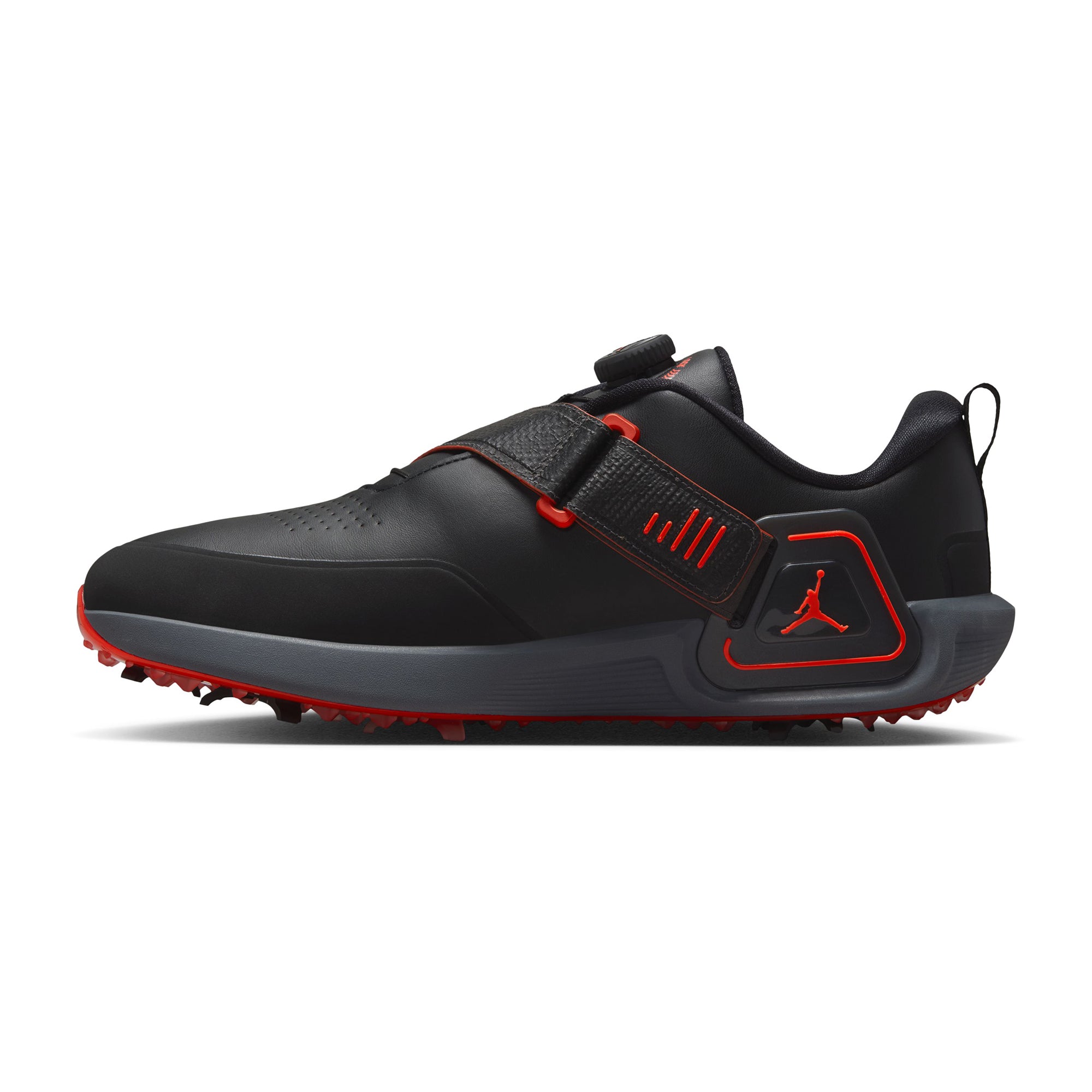 Nike Golf Air Jordan Rev Shoes - Black/Infrared/Flint 001 Nike Golf Air Jordan Rev Shoes - Black/Infrared/Flint 001