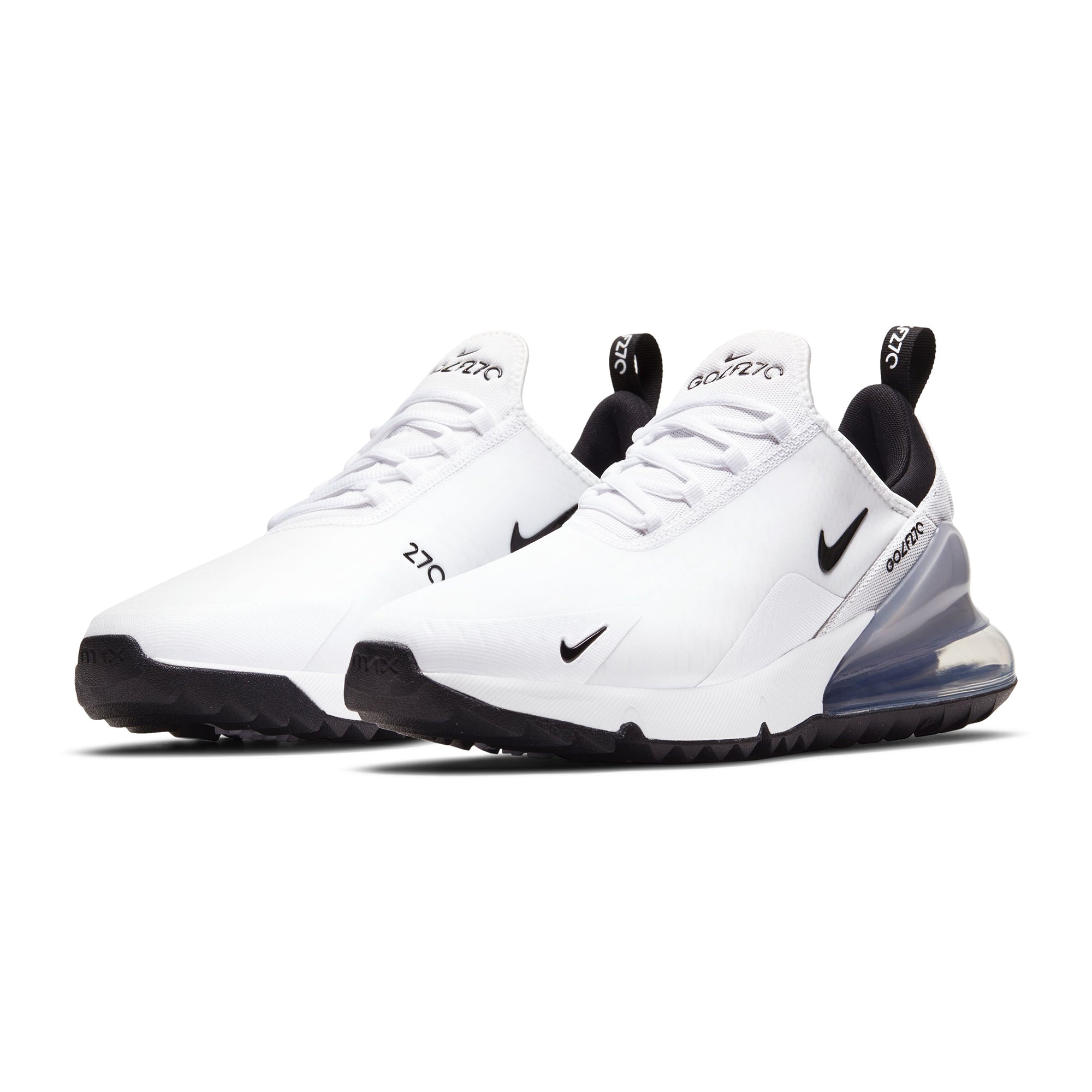 Nike Golf Air Max 270 G Shoes CK6483 White Black Platinum